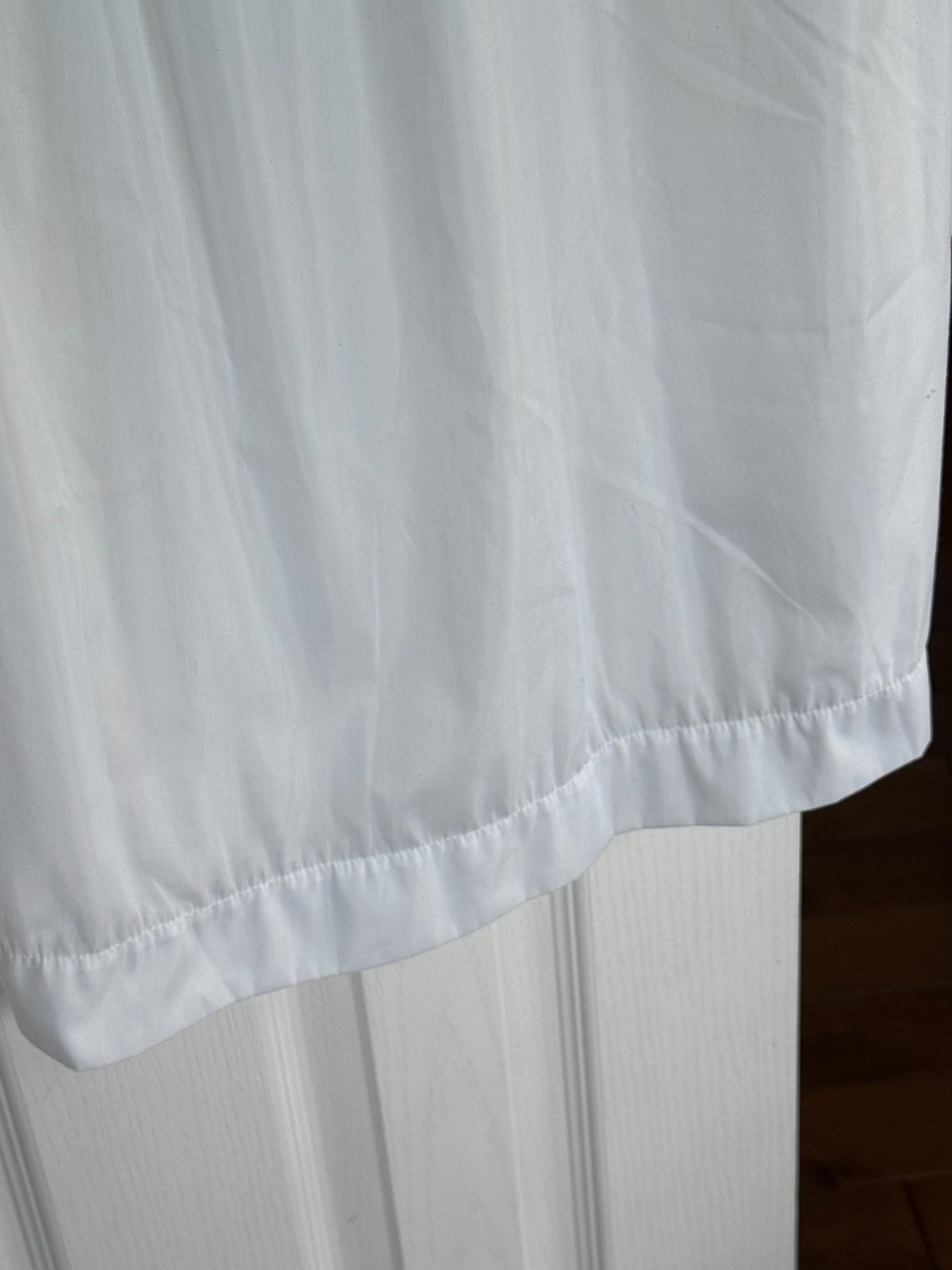 Vintage Komar Nightgown Large Average White Pink Embroidery Lace Cottagecore