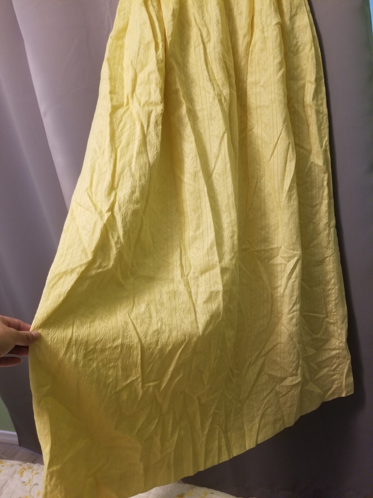Vintage Made Especial By Lora Yellow Maxi Dress S