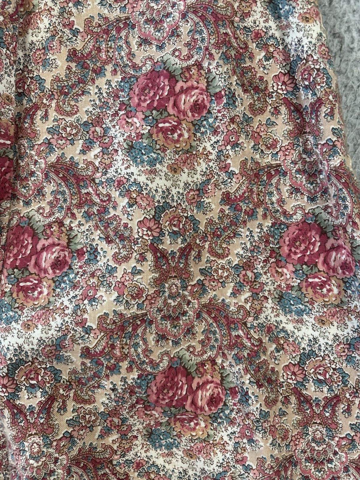 Vintage Foxy Lady San Francisco Dress Womens 5/6 Hippie Prairie Boho Floral 70s