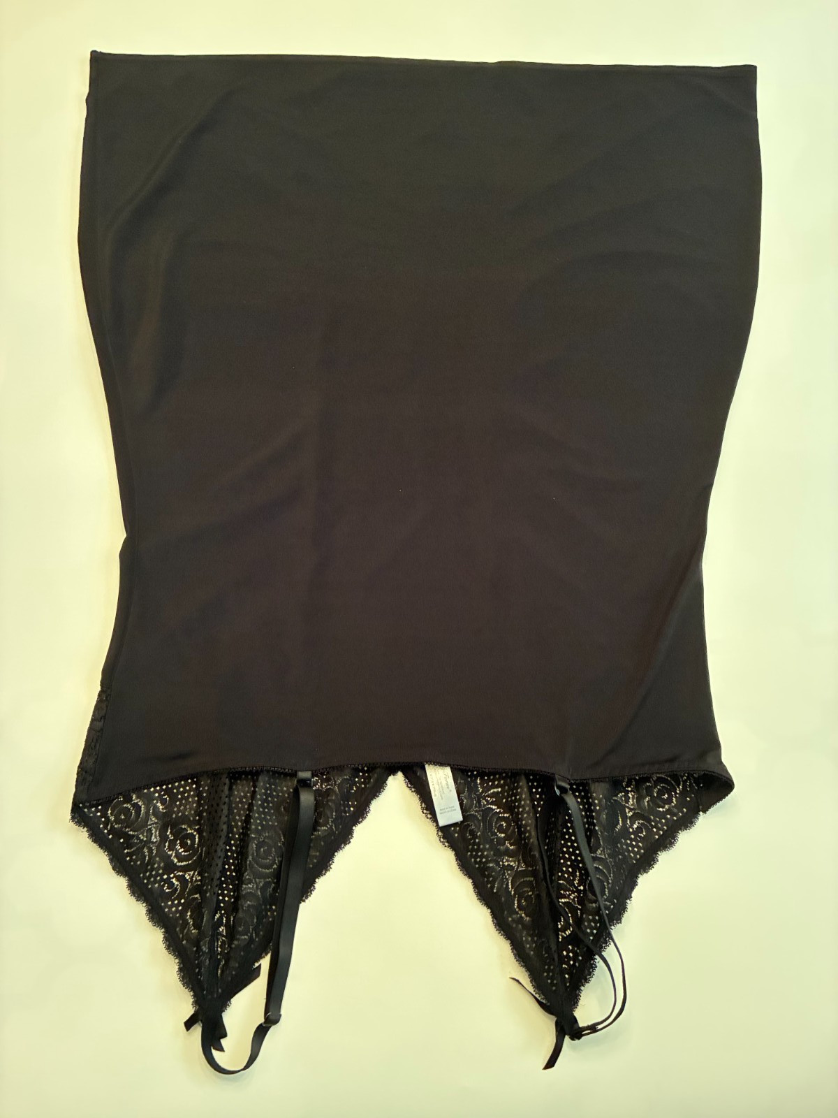 BODYFORM LACE FULL SLIP Short Dress Plus Size 3X Black STRETCH Smoother FEMME