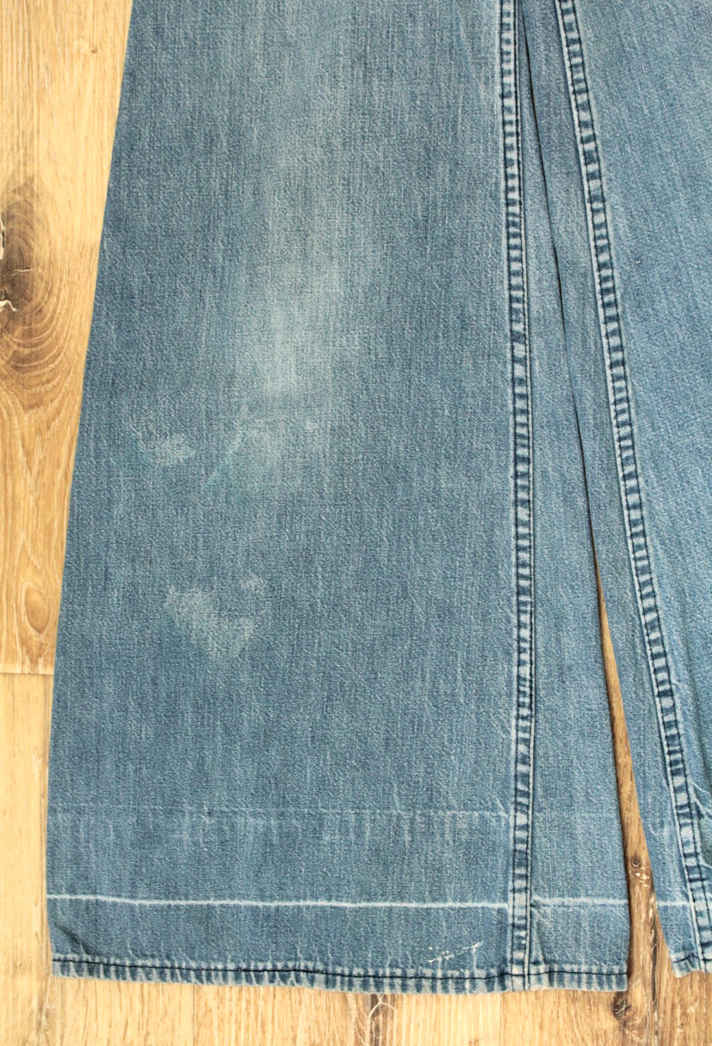 VTG Women’s 70s Wrangler High Waist Band Denim Bell Bottom Jeans XXS / Sz 23″