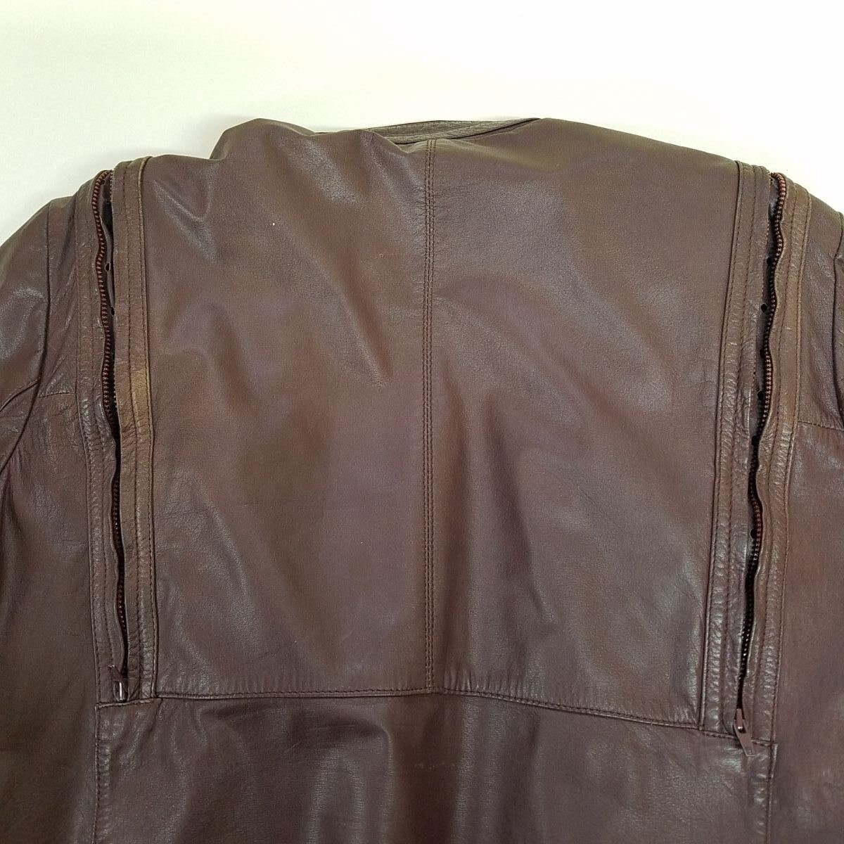 Vtg Womens Size 40 Yamaha Brown Wine Leather Moto Jacket & Liner Hein Gericke
