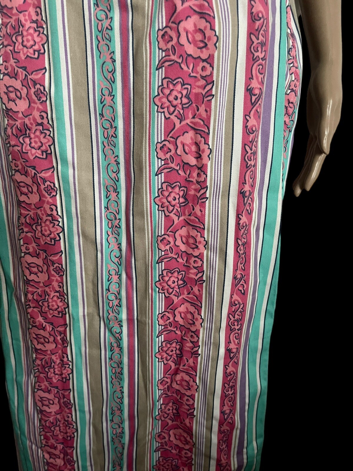 Vintage Bonjour Women’s Aztec Woven Wrap Around High Waist Skirt BoHo Size 12