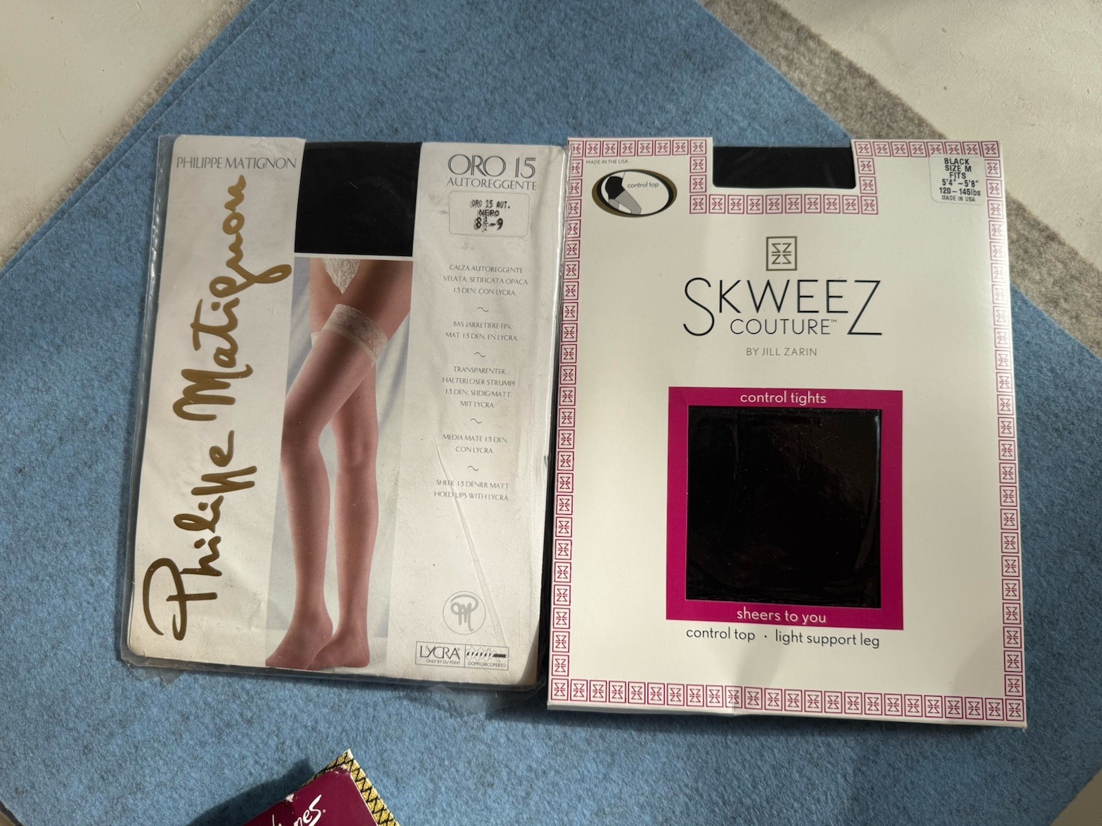 Philippe Matignon,Hue,Hanes, Skweez Stockings ThighHigh/ ControlTop Tights NEW