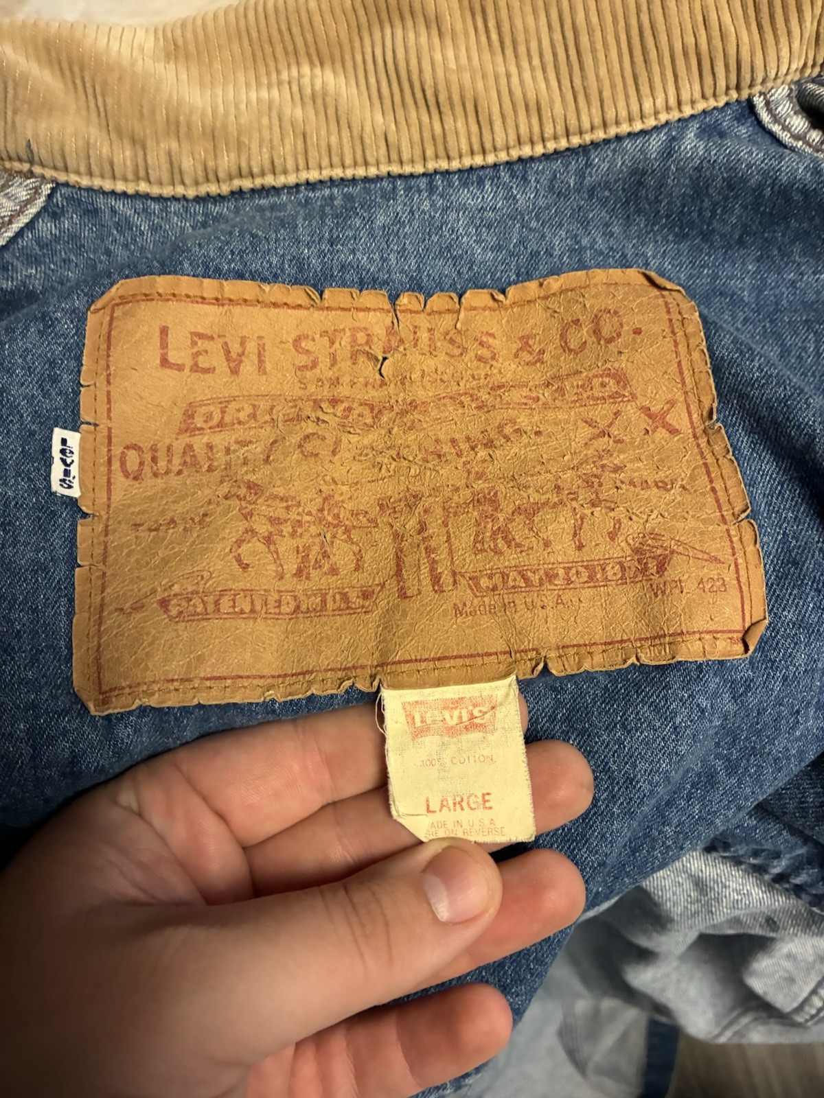 Vintage Levi-denim Duster Coat