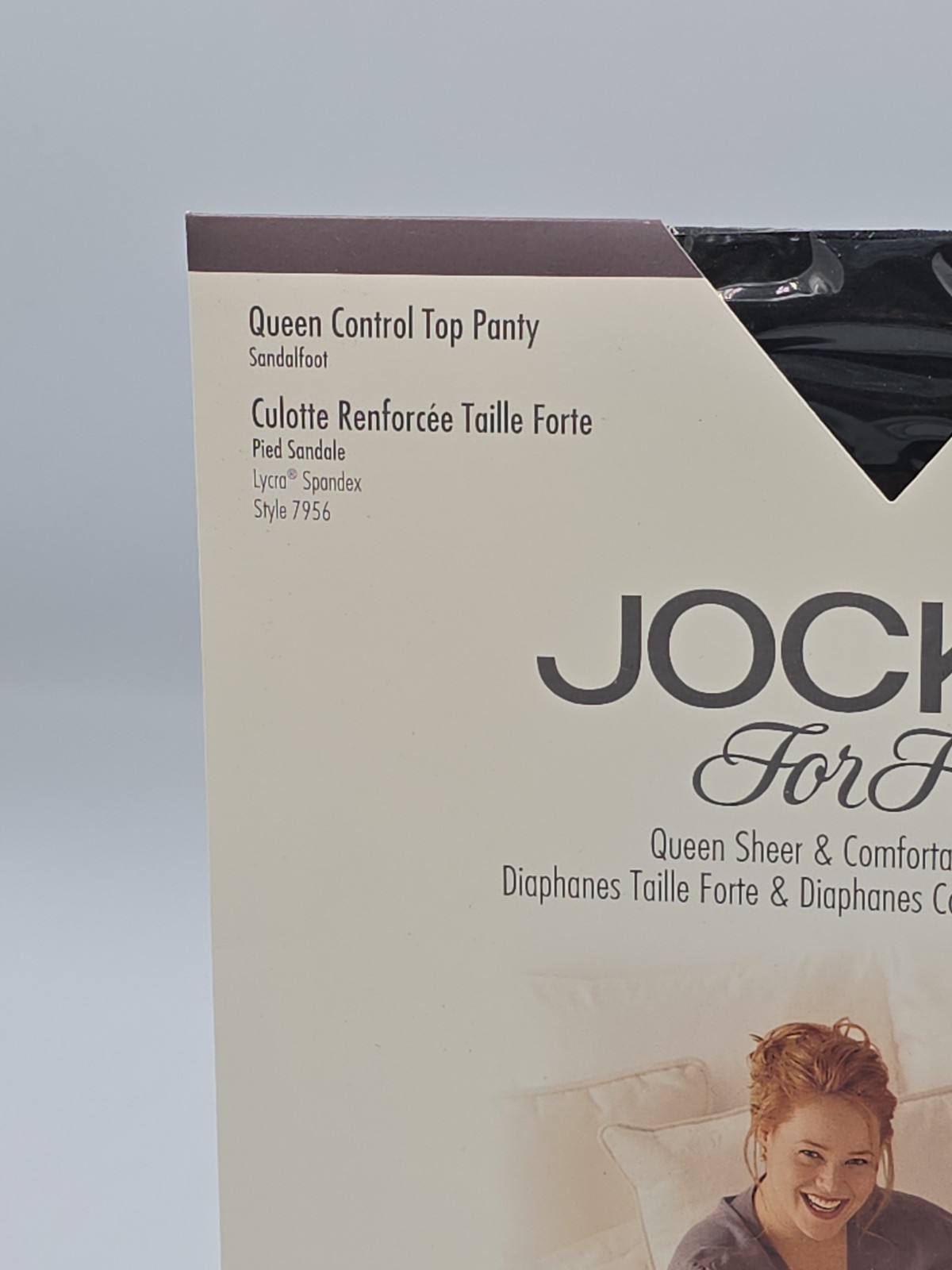 Jockey For Her Pantyhose Sheer Control Top Queen Tuxedo Black
