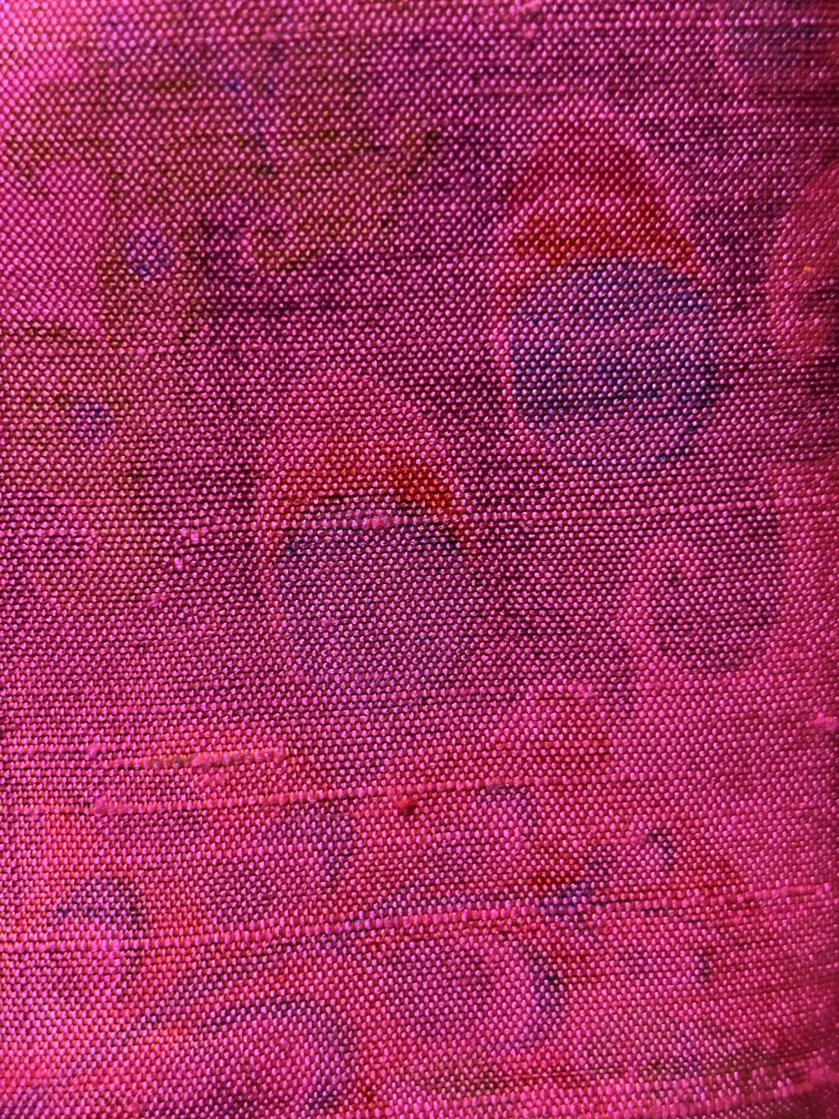 Vintage Thai Silk Bright Pink Psychedelic Cowl Neck Maxi Dress