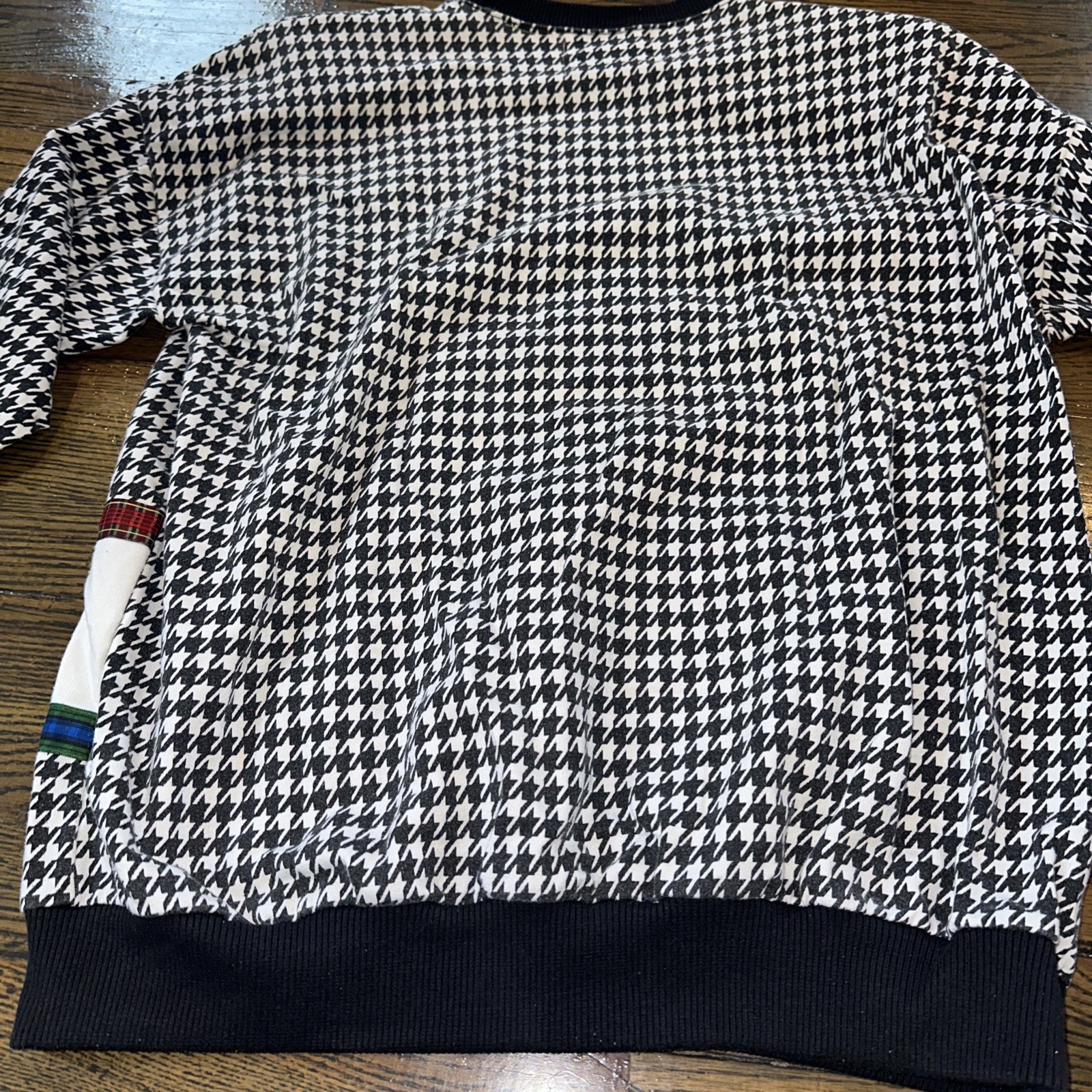 Vtg Marcy ‘N Me II~By Patrick Lee Scotty Dog~Houndstooth Top~large