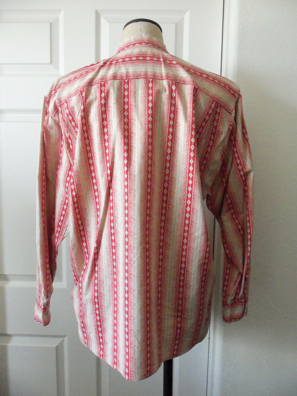 Vintage Ralph Lauren Country Multicolor Stripe 100% Cotton Long Sleeve Shirt 10