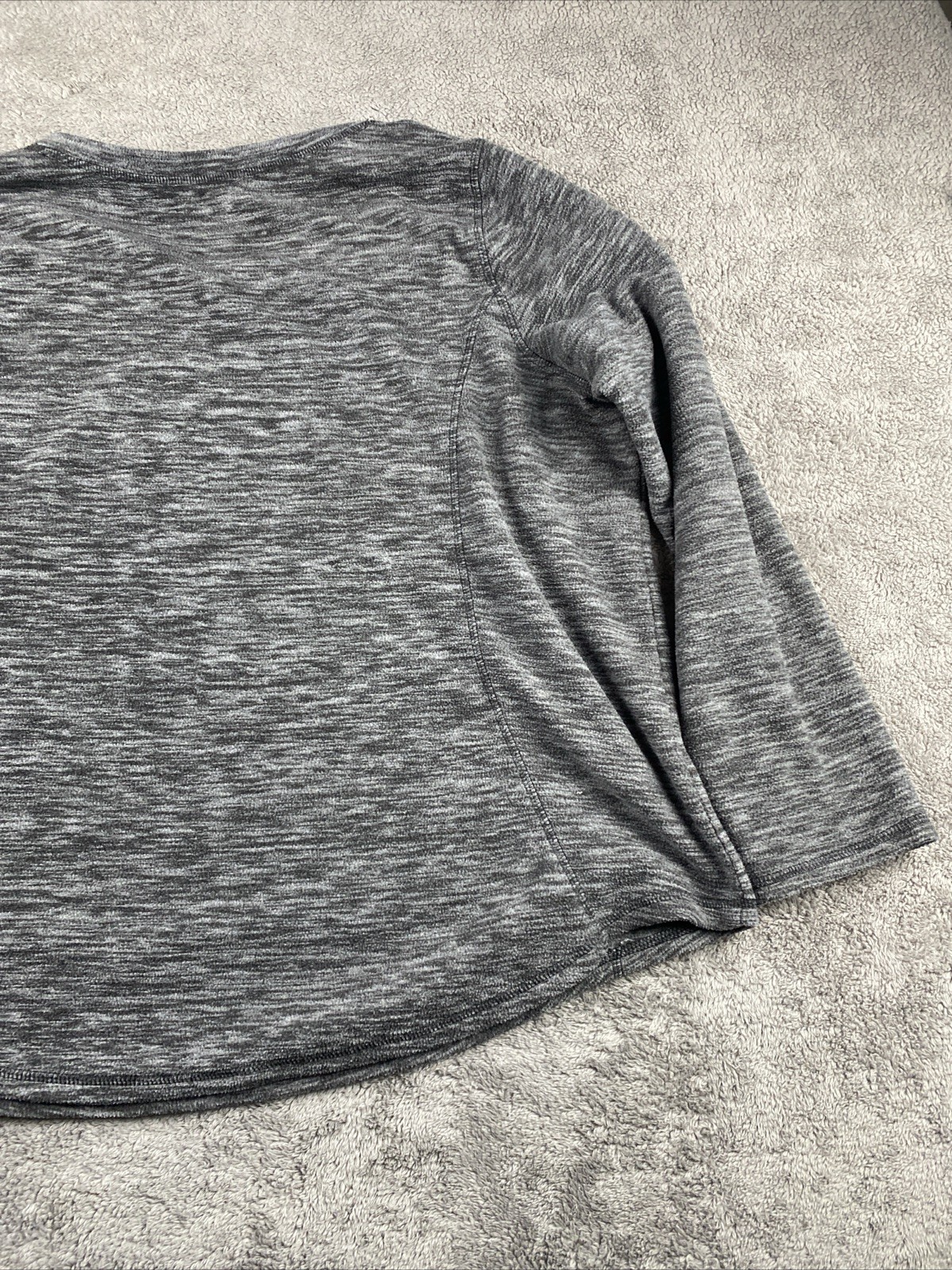 St. Johns Bay Long Sleeve Shirt Womens Size Petite XX Large Gray