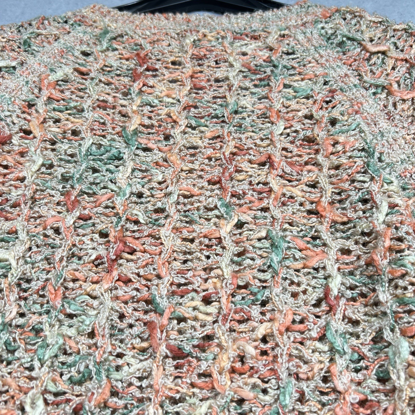 Vintage Givenchy for Chesa 100% Acrylic Knit V-Neck Multi-Colored Sweater SZ: XL