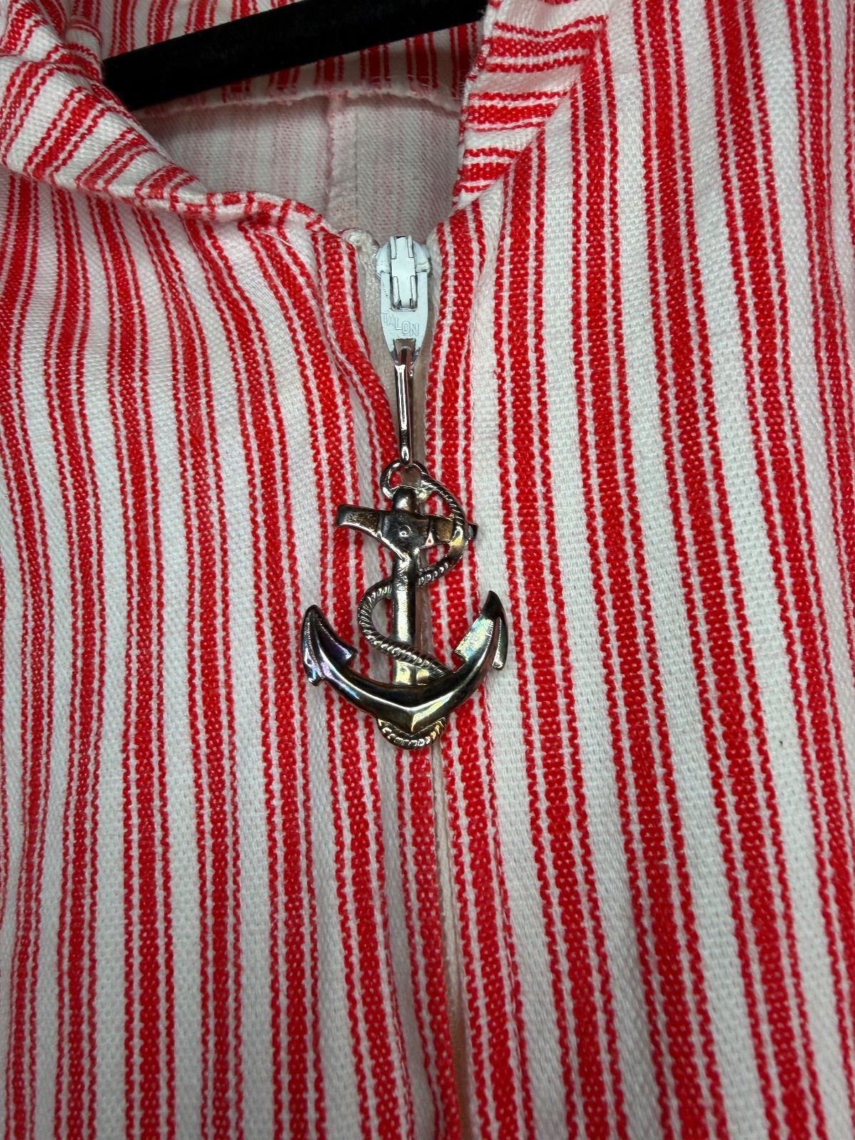 late 60’s early 70’s Vintage Nordstrom Town Square Sailor Red Striped Jump Suit