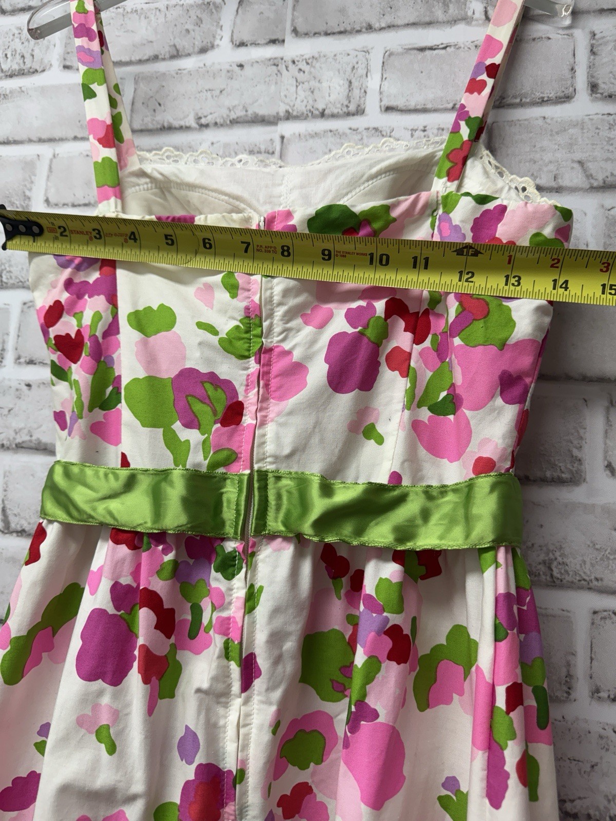 Vintage California Poppy Bright Floral Maxi Sun Dress 1960s Tag Sz 12 See Sizing