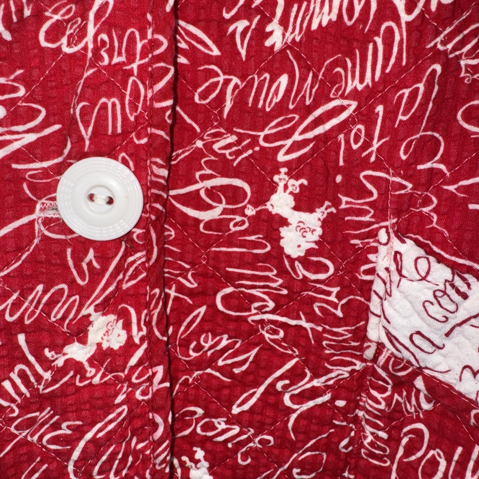 Vintage Red, White Rothley Quilted Jacket 1960’s Or 1970’s???