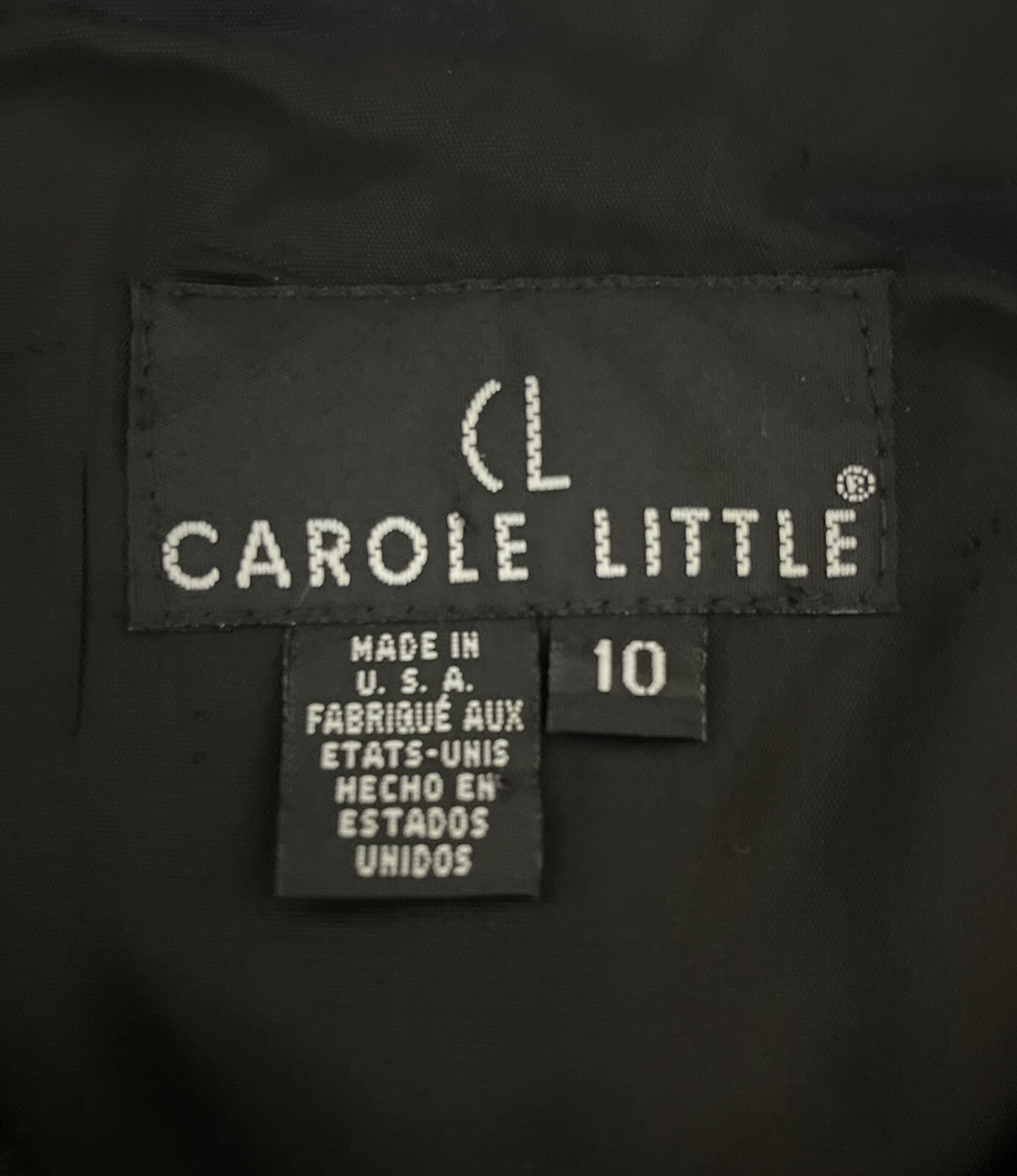 Carole Little Colorful Embroidery Animal Print Wooden Front Button Vest Sz10 VTG
