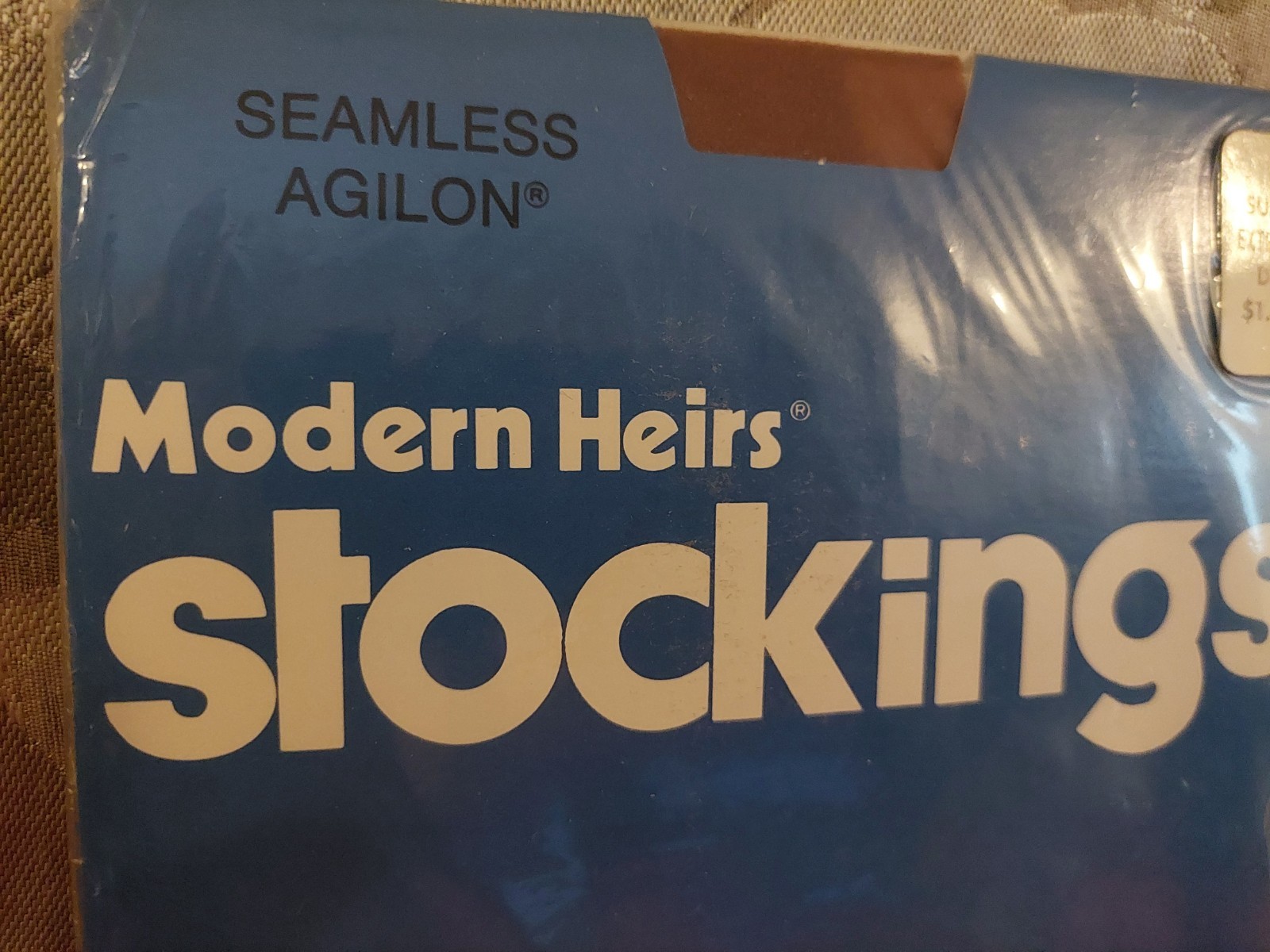 Vintage Pantyhose Modern Heirs Stockings Color Suntan Size Extra Tall BAMA2