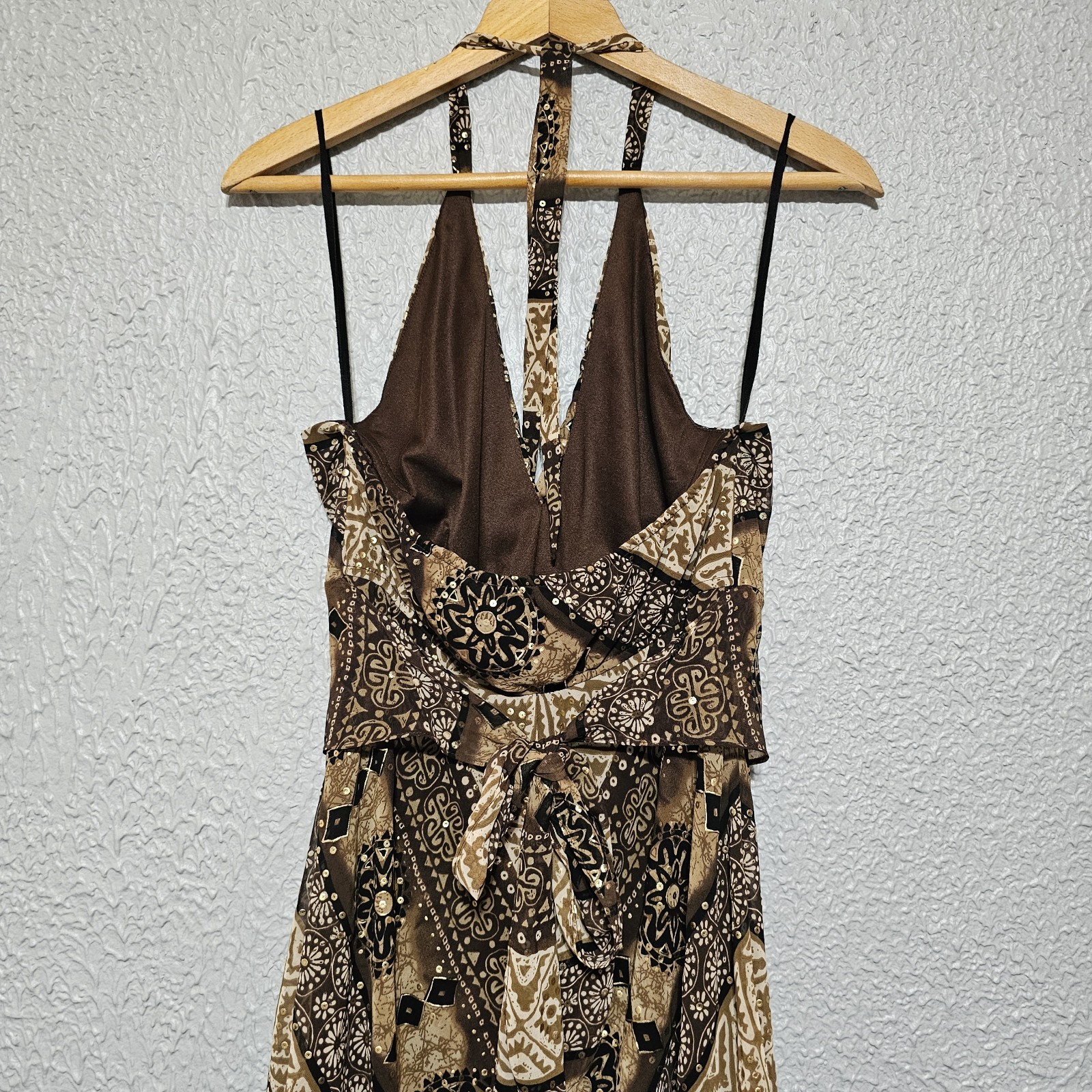 Vtg Babydoll Slip Dress Womens Size 12 Paisley Whimsigoth Fairy Grunge Y2k