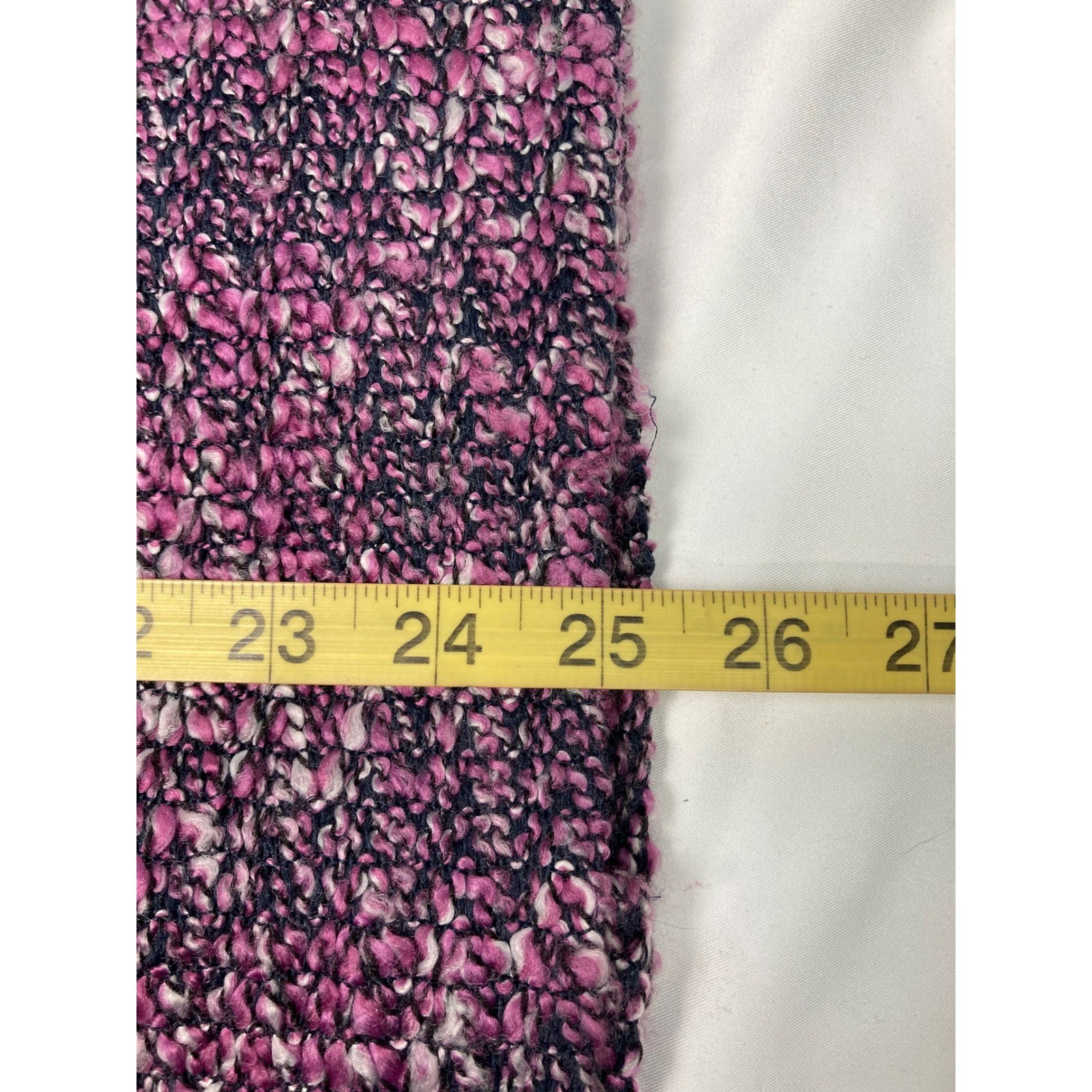 Vintage Alfred Dunner Bouclé Blazer Jacket Pink Black Size 16 Textured