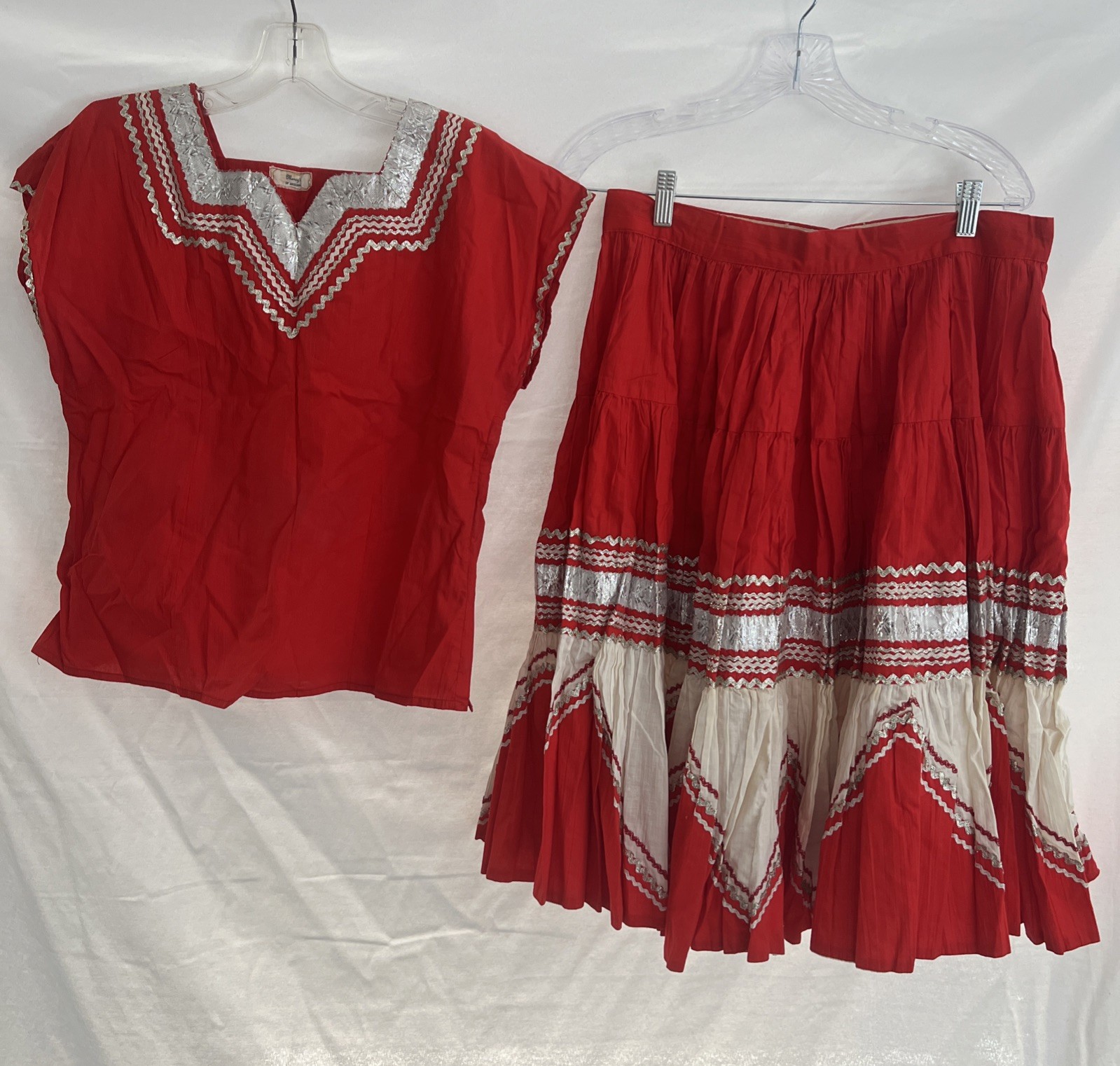Rare VTG Original Macey’s Of Arizona Fiesta Patio Dress Full Skirt ROCKABILLY