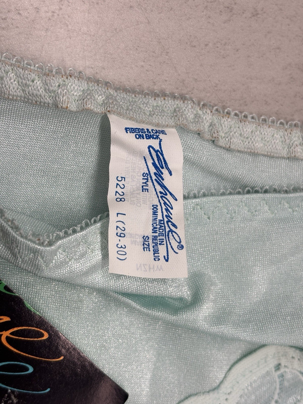 Vintage Enhance Lace Teal Feminine Pantie Girdle Size Large NWT