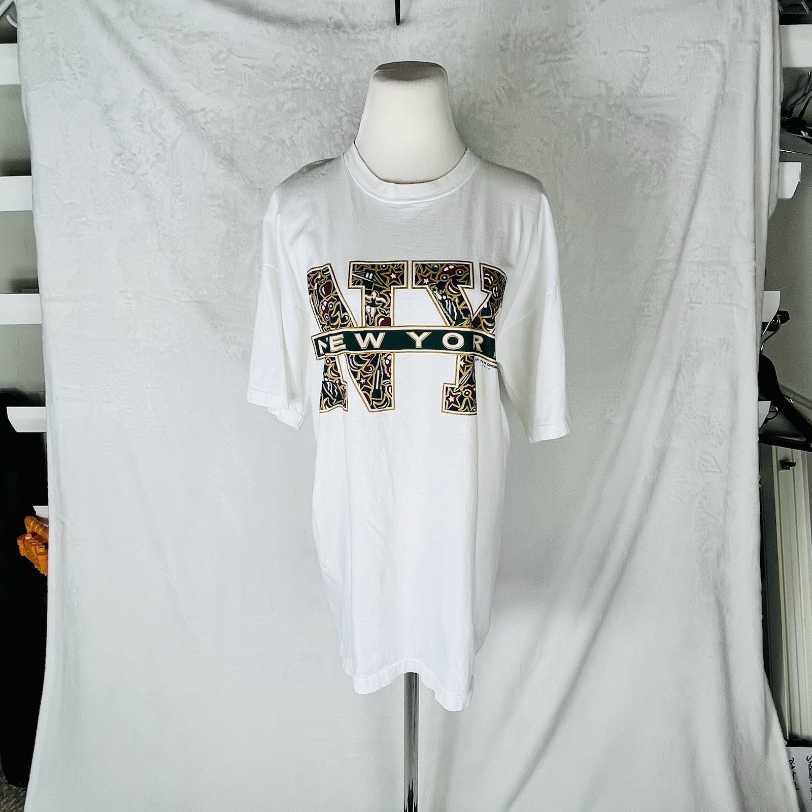 Vintage 90s NYC NY New York City Sz XL Single Stitch 1995 T Shirt Graphic Tee