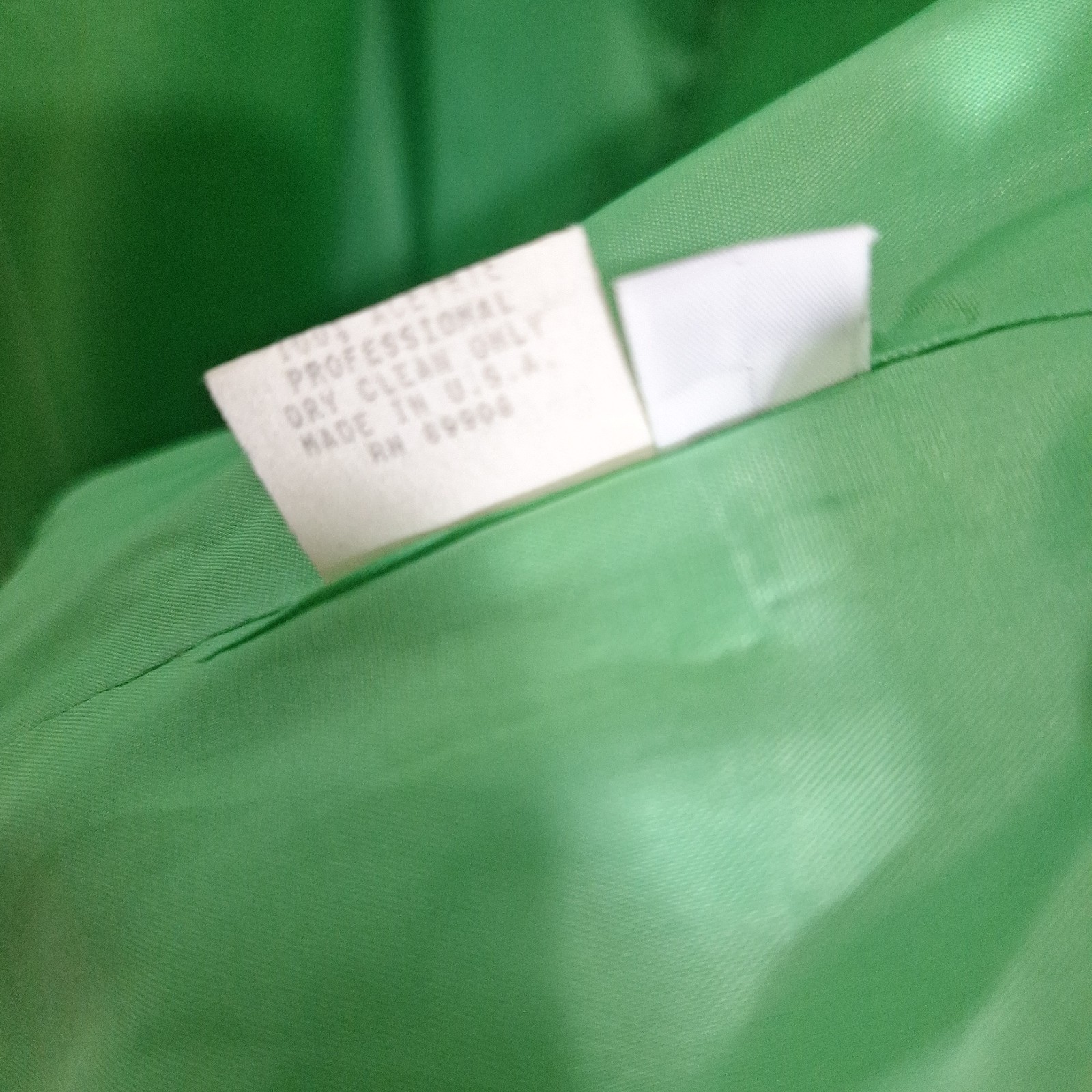Vtg 80s Constance Saunders by Nahdree Green Skirt Suit Set Viscose Sz 12 Large