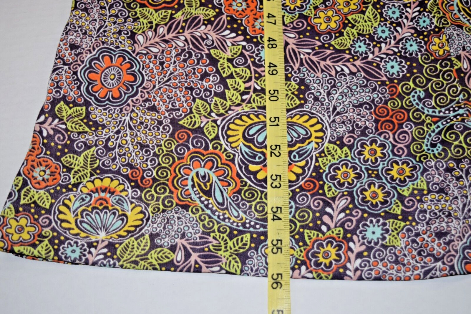 VTG Pool Dress Size S/M 70s Psychedelic Blue Purple Orange Flower Power Stretch