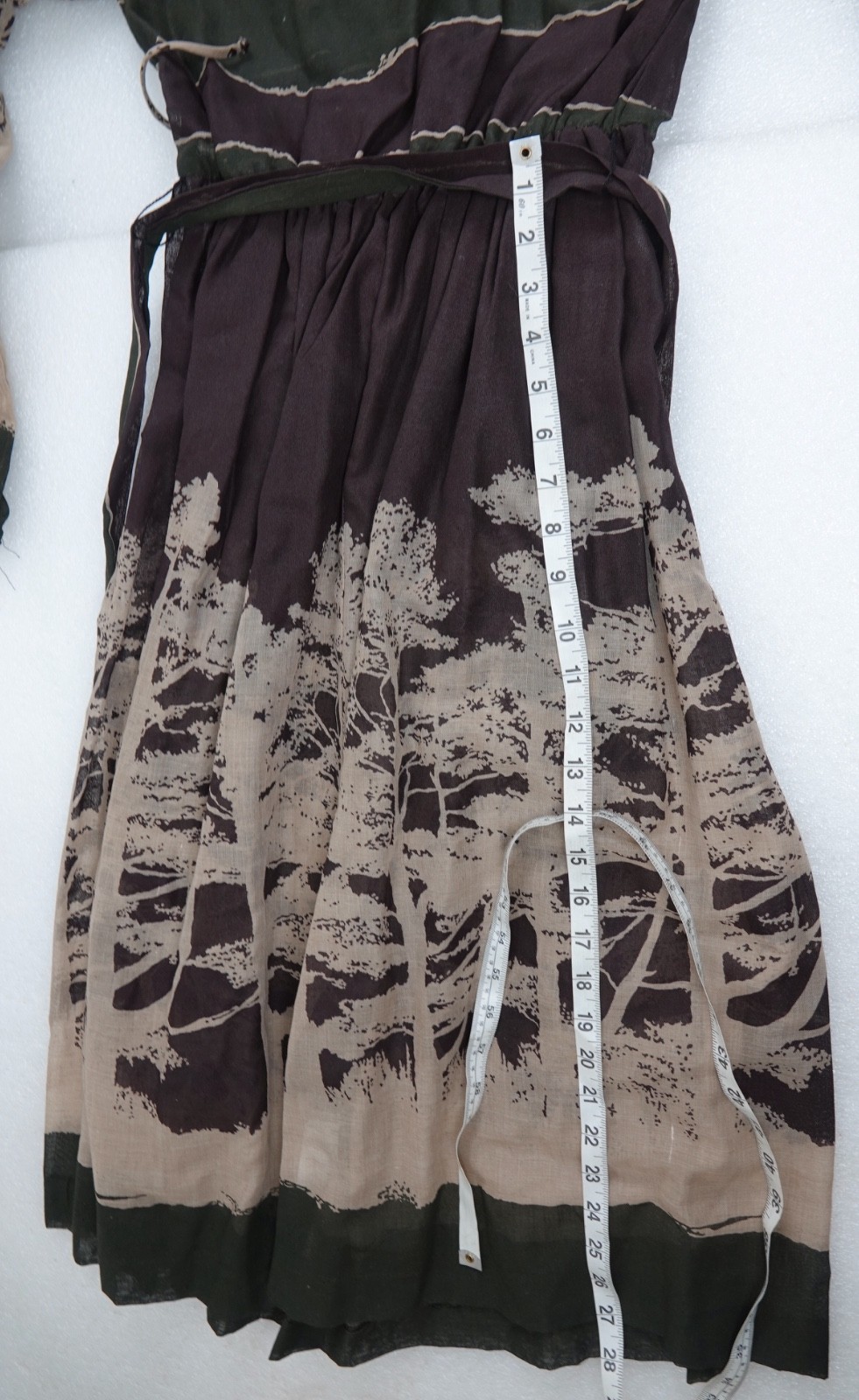 VINTAGE WOMANS CLOTHING JUDY WAYNE NATURAL EARTH DRESS LONG SLEEVED SIZE 9 -10