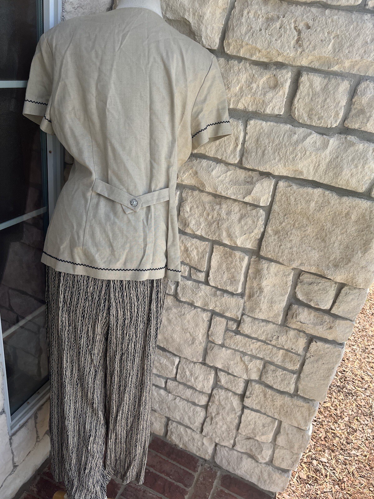 Vintage Ladies Size 6 /8YVES COSSETTE DEPECHE MODE Button-down Jumpsuit