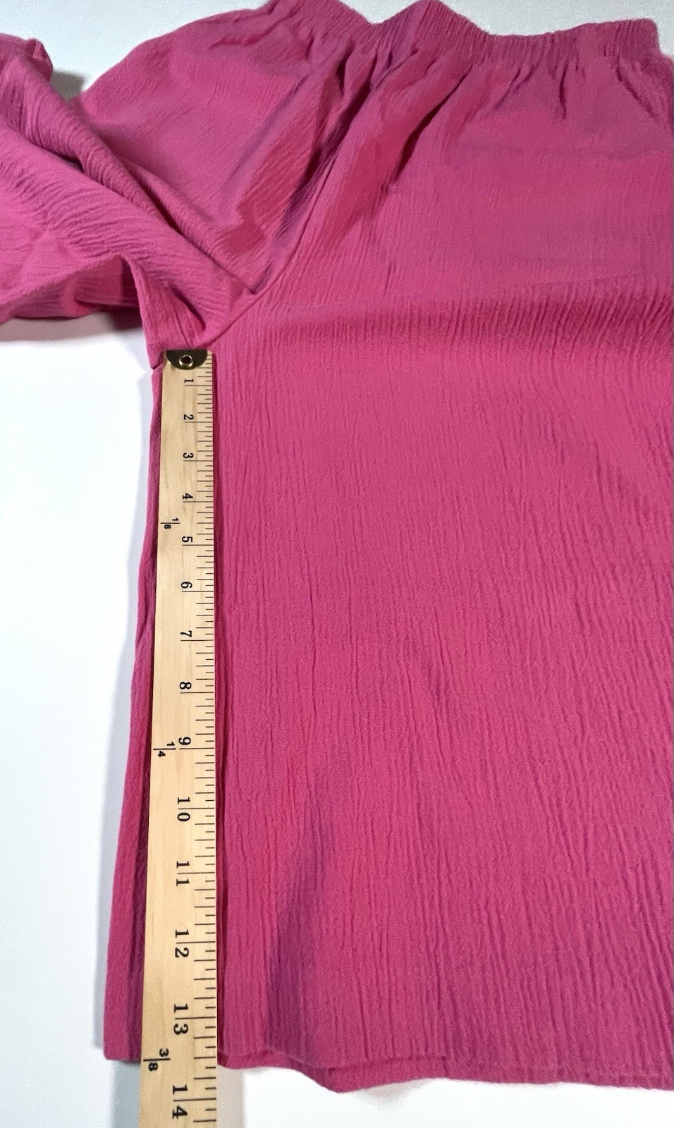 Blair Vintage Koolots Capri Pants Elastic Waist High Rise Wide Leg Size 10 Pink