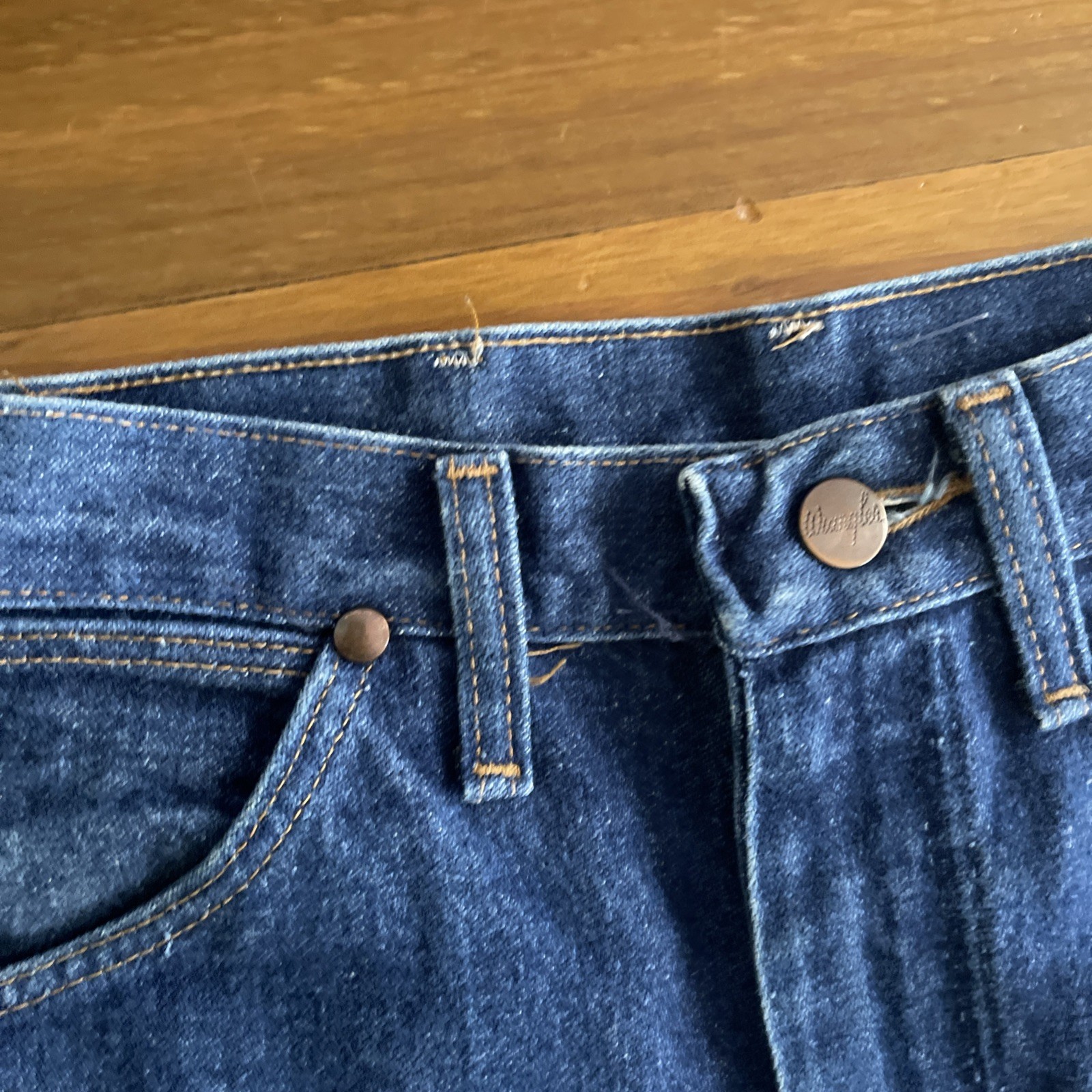 Vintage 90s Wrangler 13MWZG Original Fit Dark Blue Jeans Size 7 W27 L32 Women