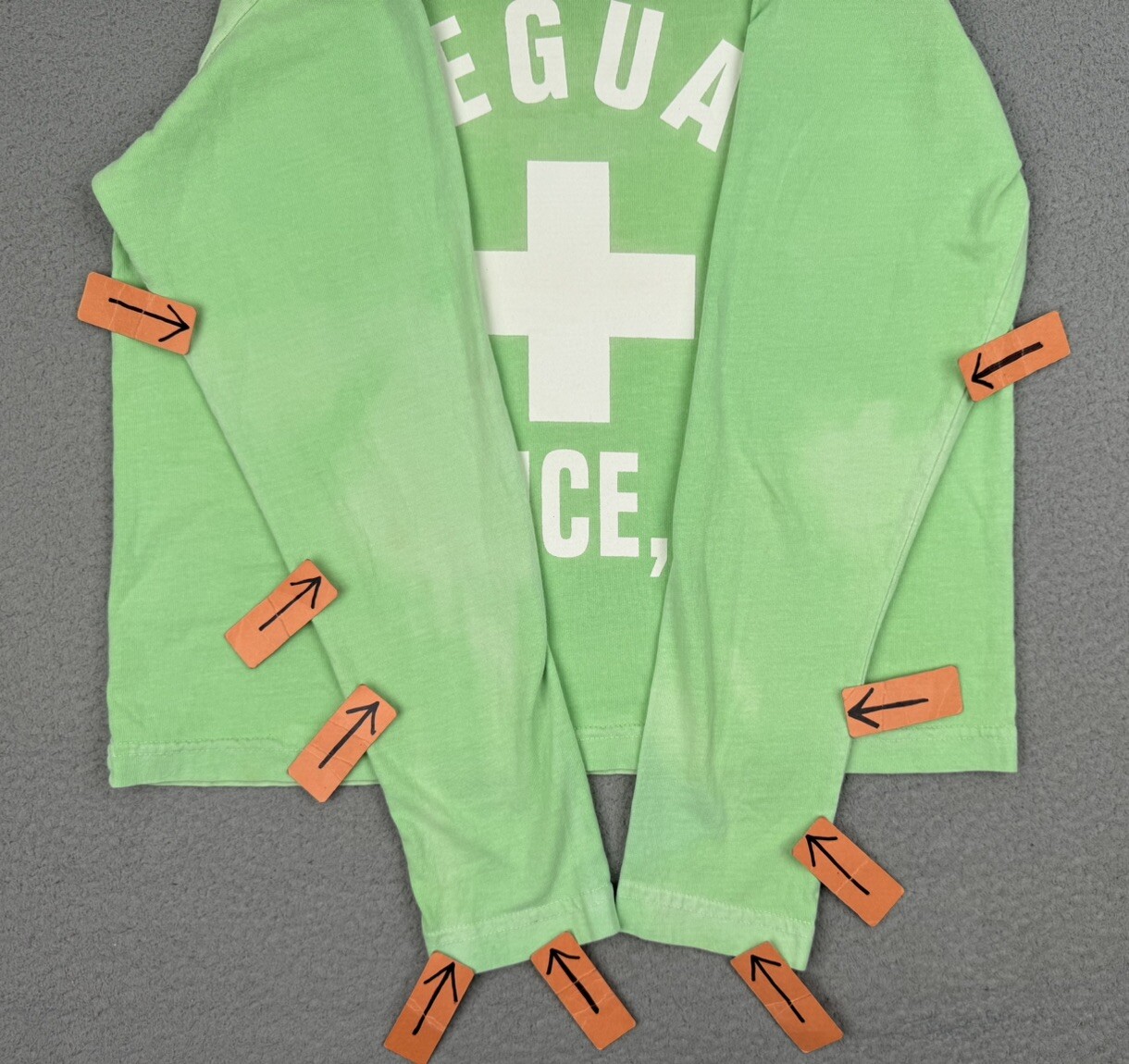Vintage Lifeguard Shirt Womens Small Green Long Sleeve Venice Beach California