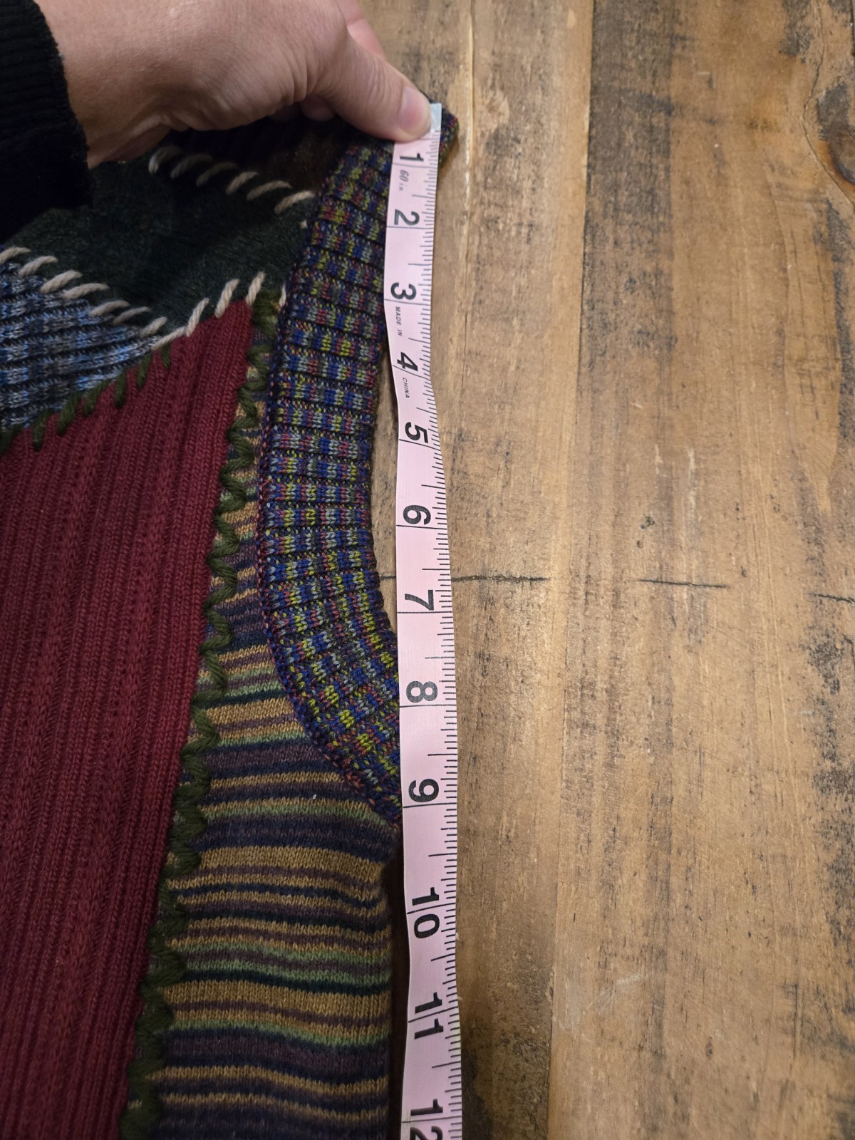 VTG Dolce & Gabbana Patchwork Old Money, Vintage, Wool, Angora, Silk Blend