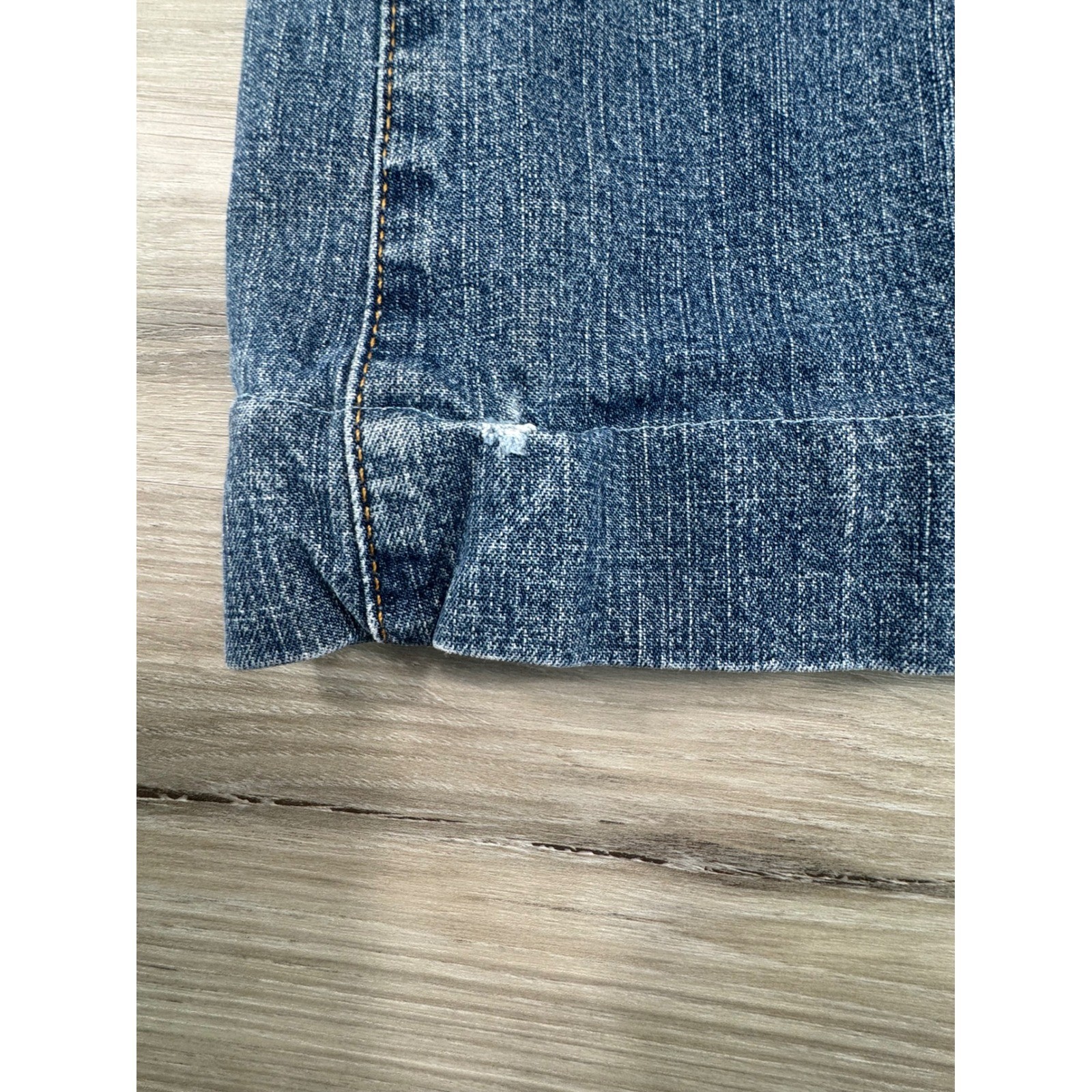 2000s Y2K SO Flare Jeans Low Rise Embroidered Pockets Size 11 pants are hemmed