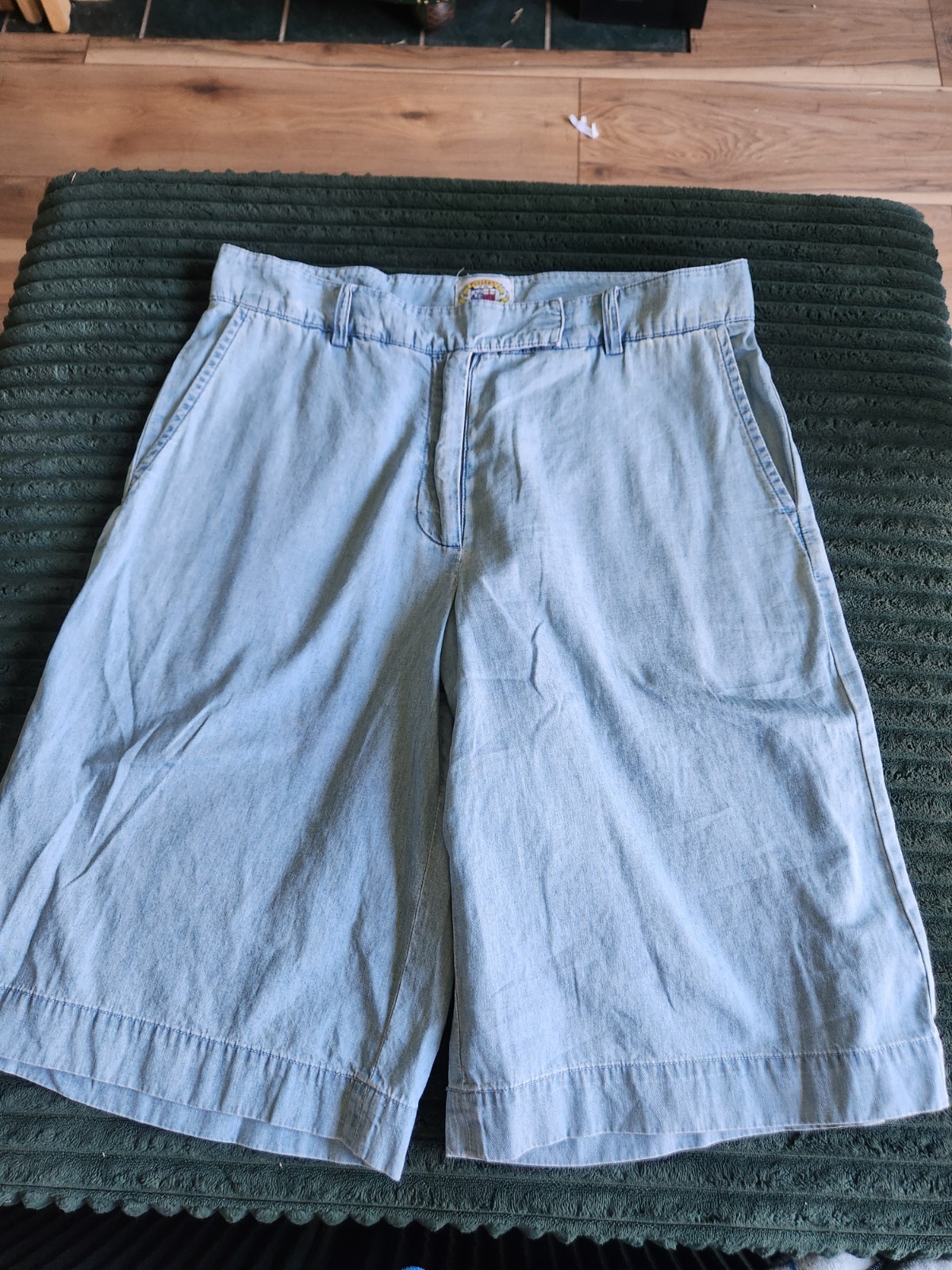 Pussers West Indies Vintage 90s Shorts Blue Cotton,size 8