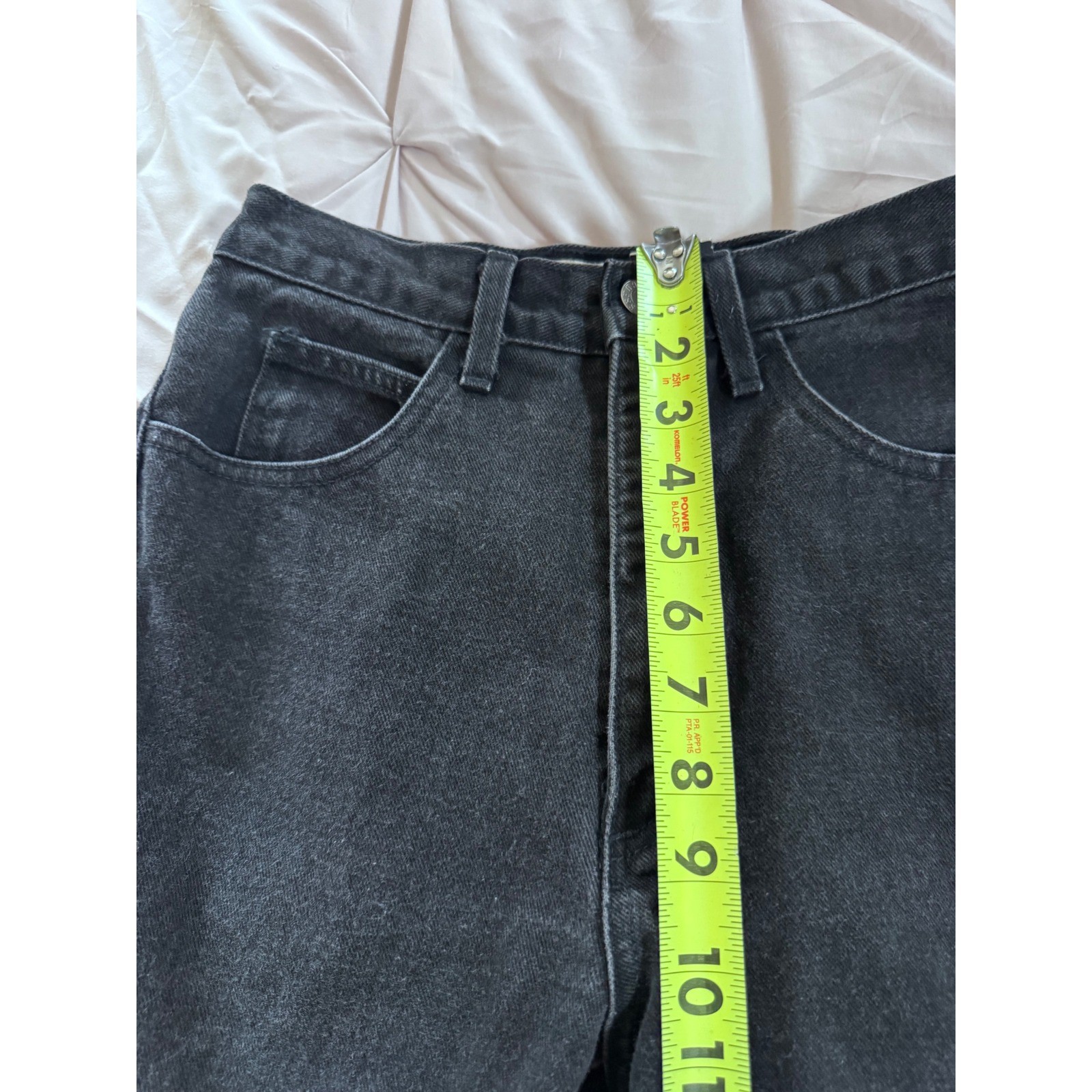 Vintage Guess Jeans Black High Rise Tapered Leg 100% Cotton Made in USA Retro