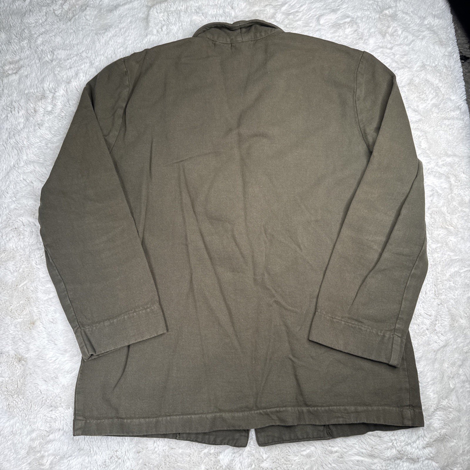 Vintage WEK Woman 100% Cotton Blazer Jacket 80’s Oversized Soft Chore Size S