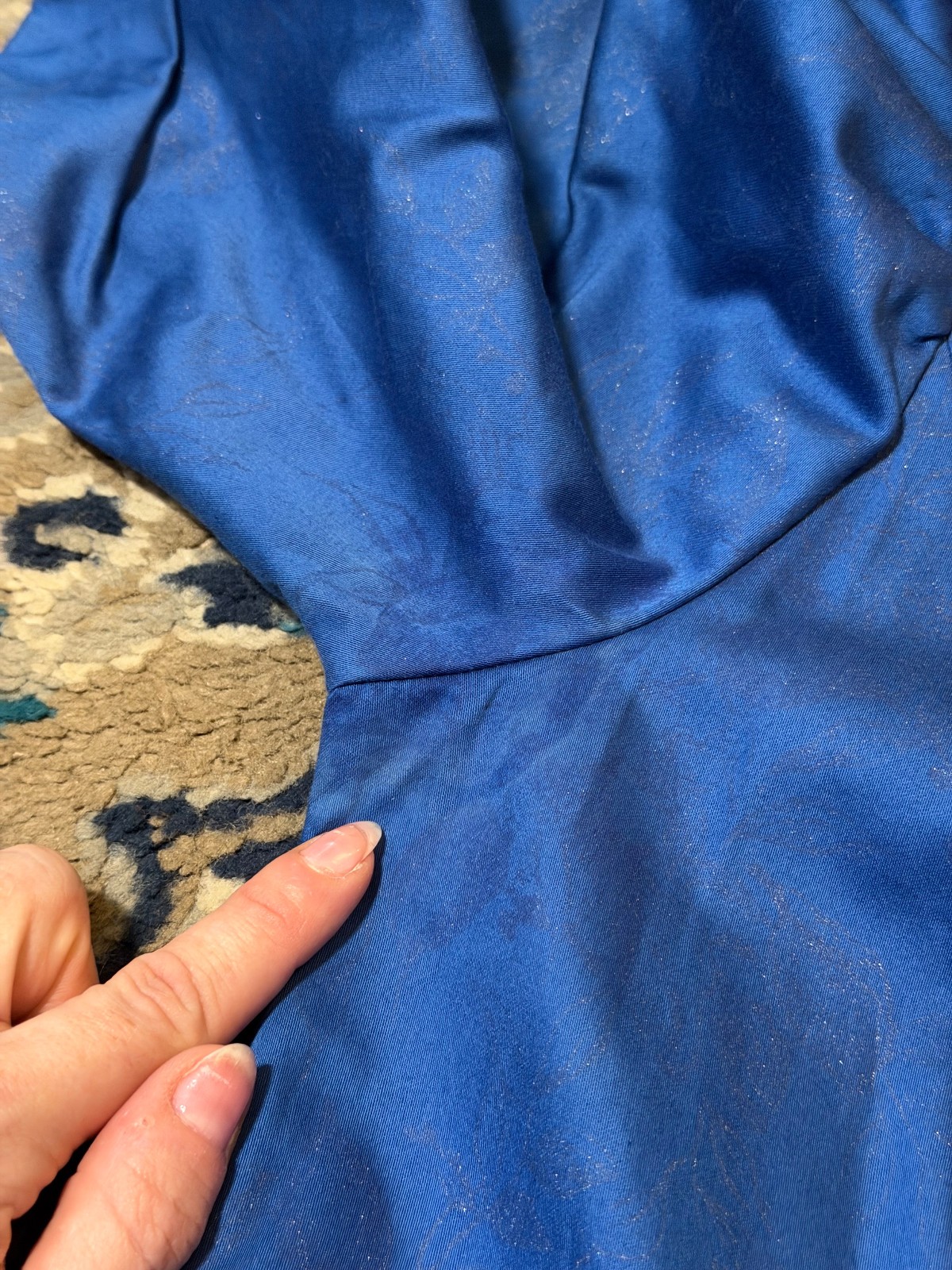 Vintage 80s Laura Ashley blue dress US10