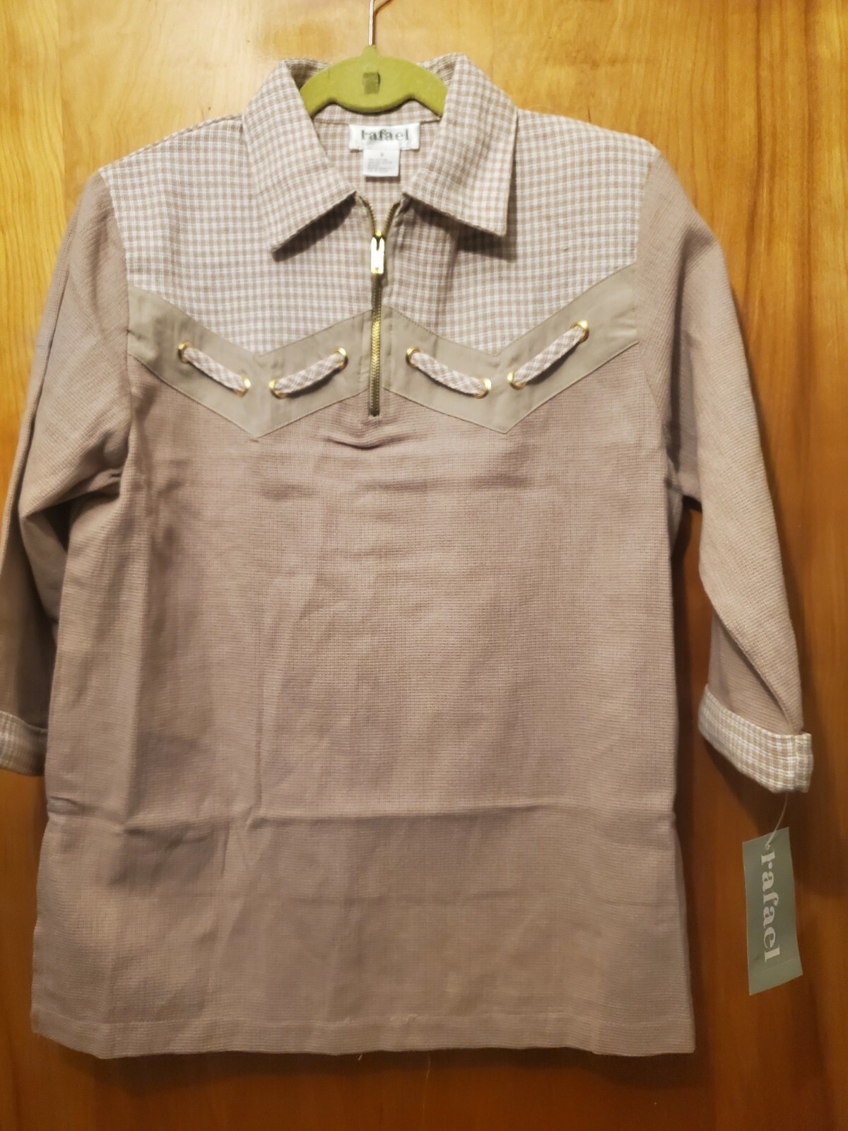 Rafael Women’s Vintage Mid Sleeve Top Size S