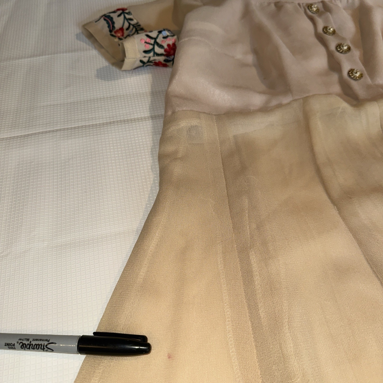 Vintage1930s 1940s style Dress Possibly from the 1970s Prairie Folk Revival