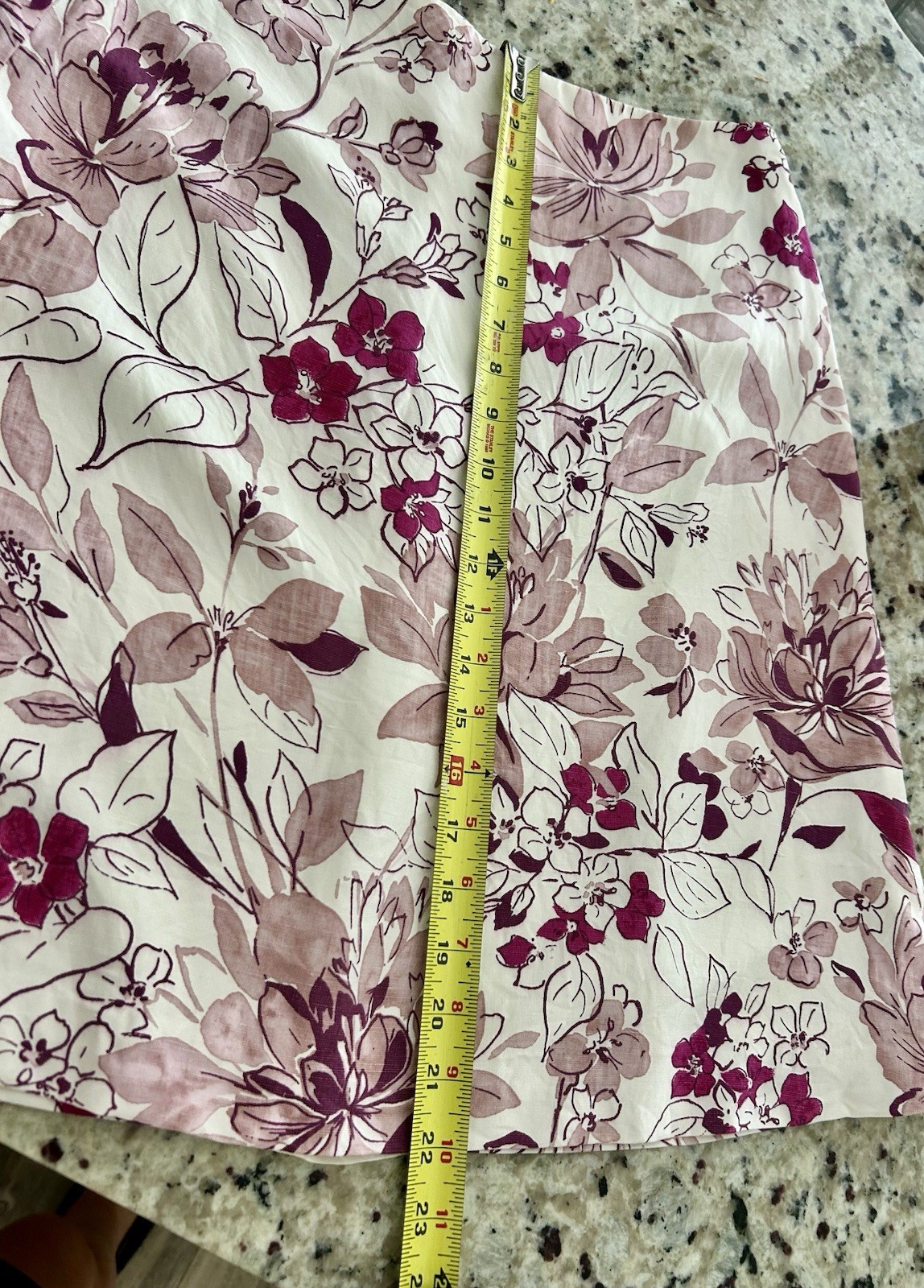 Vintage Tommy Bahama Silk/Linen Tropical Flower Pattern Lined Skirt Size 6
