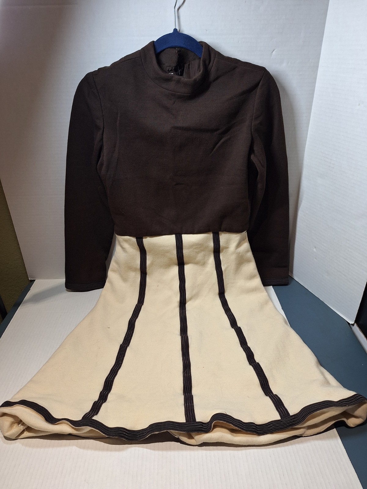 Vintage Carlye Dress, Woman’s 14, Polyester, Fit & Flair, Knee Length