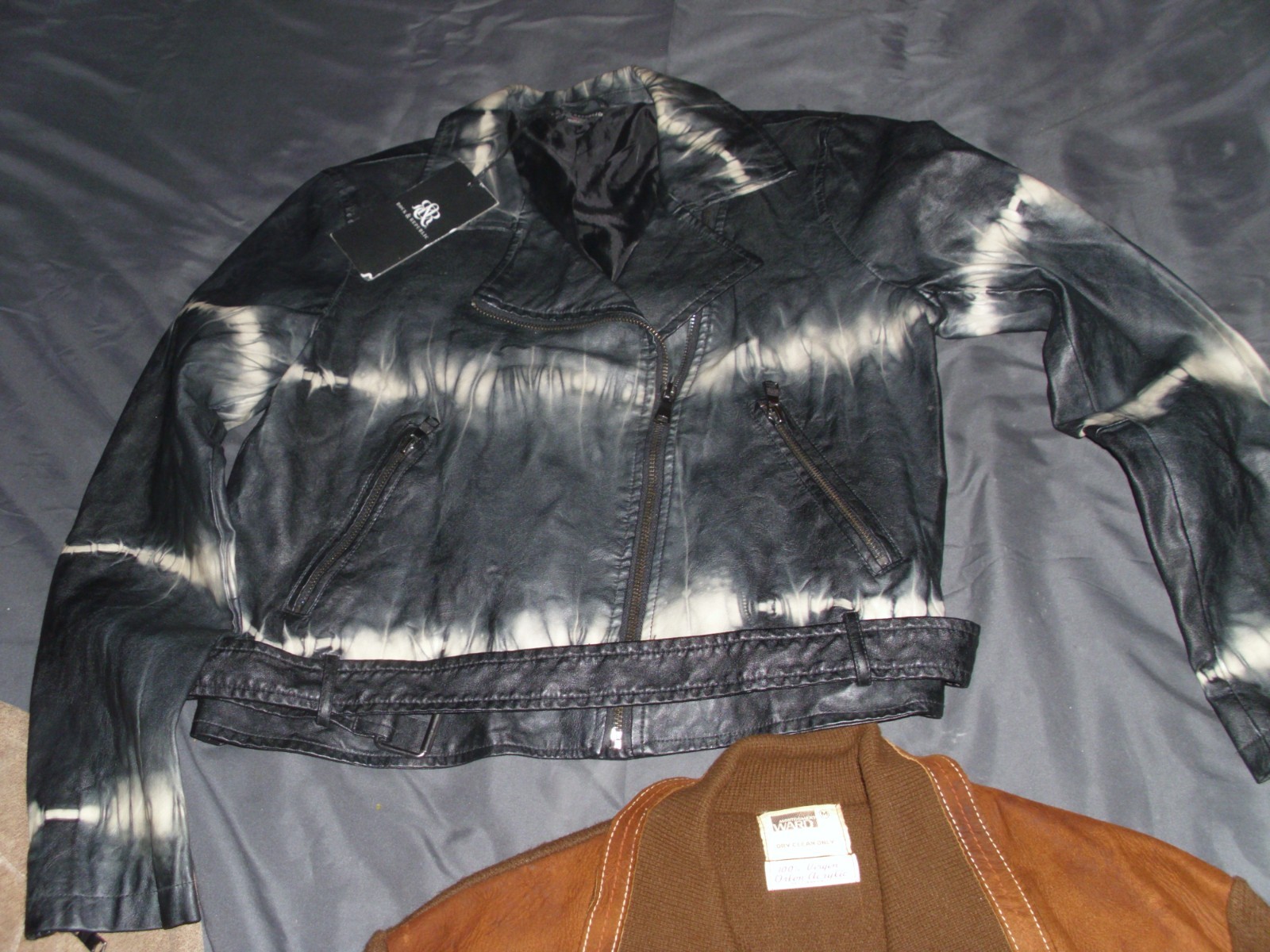 Lot of 3 Vintage Mont.Ward Orlon Acrylic Swet.Rock & Republic, i e Leather Coats