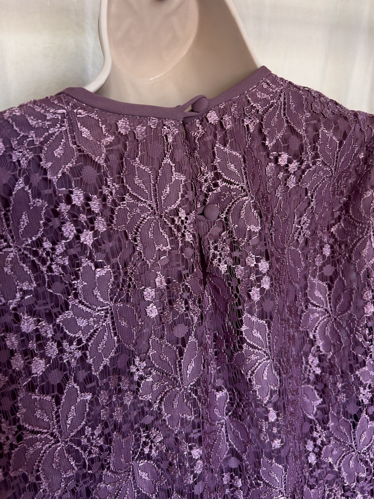 Vintage Pleated Rose Pink Dress Old Hollywood 80s Made in Korea Dim the Lites P6