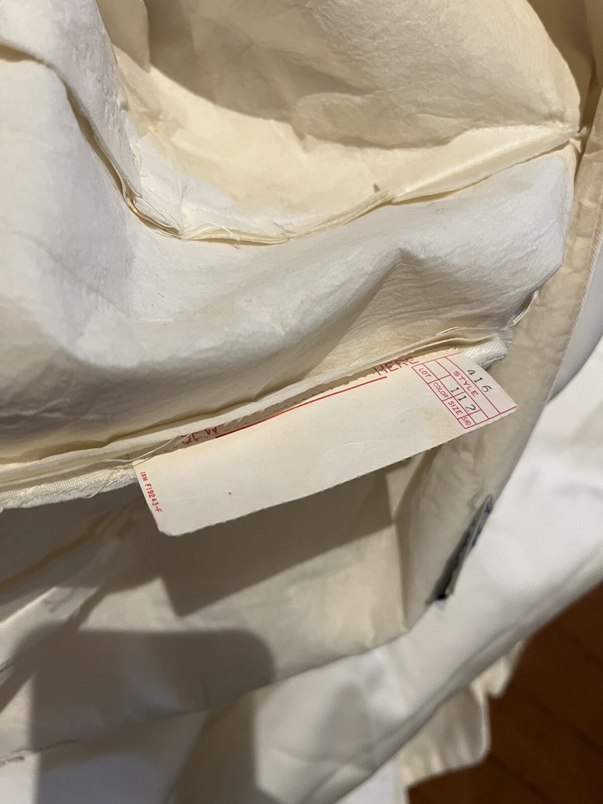 Vintage Alfred Angelo Edythe Vincent 1940-1950’s Taffeta And Lace Wedding Dress