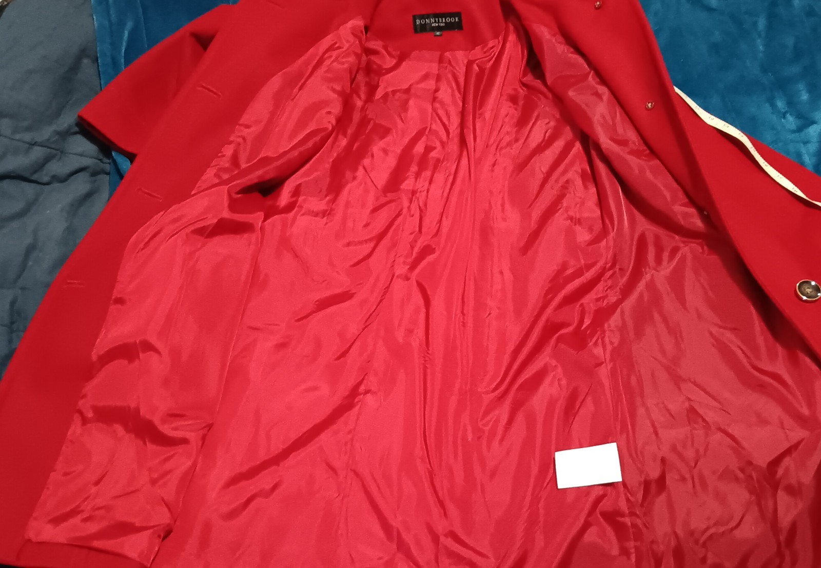 Vintage 90’s DonnyBrook Donny Brook New York Red Wool Coat Woman Sz 2X EUC