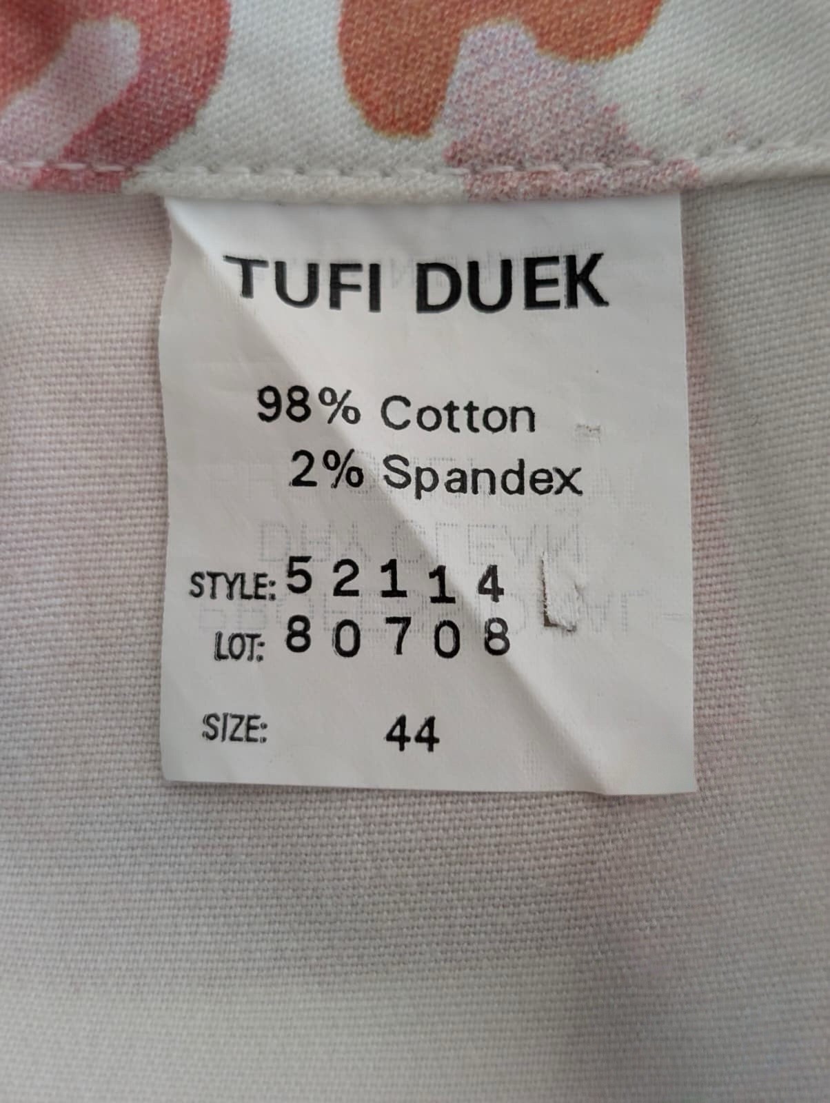 Vintage Tufi Duek Cocktail Print Cropped Pants Size EU 44