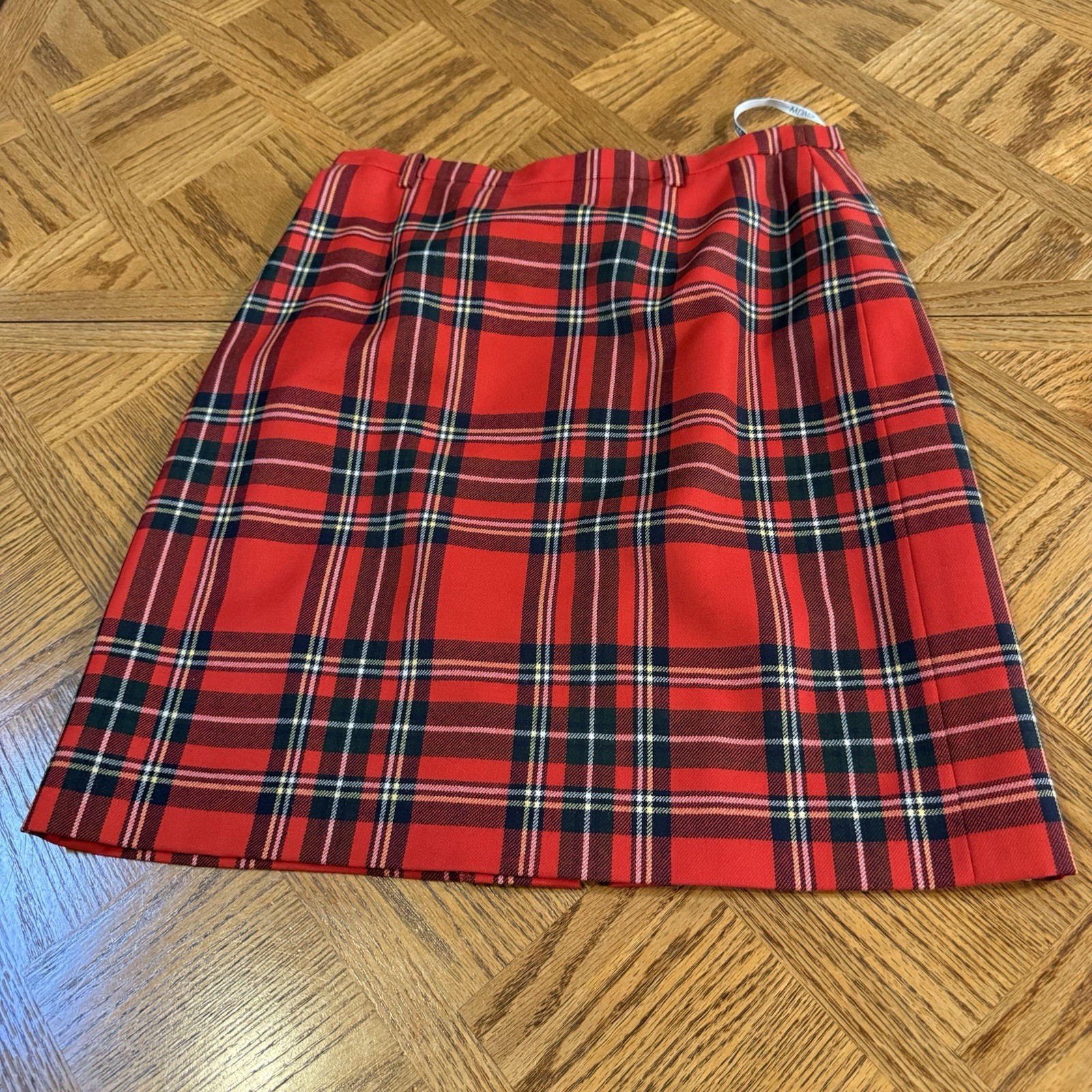 Vintage 80’s Mondi Red Tartan Set Long Blazer Size 38 Skirt Sz 40 Punk Academia
