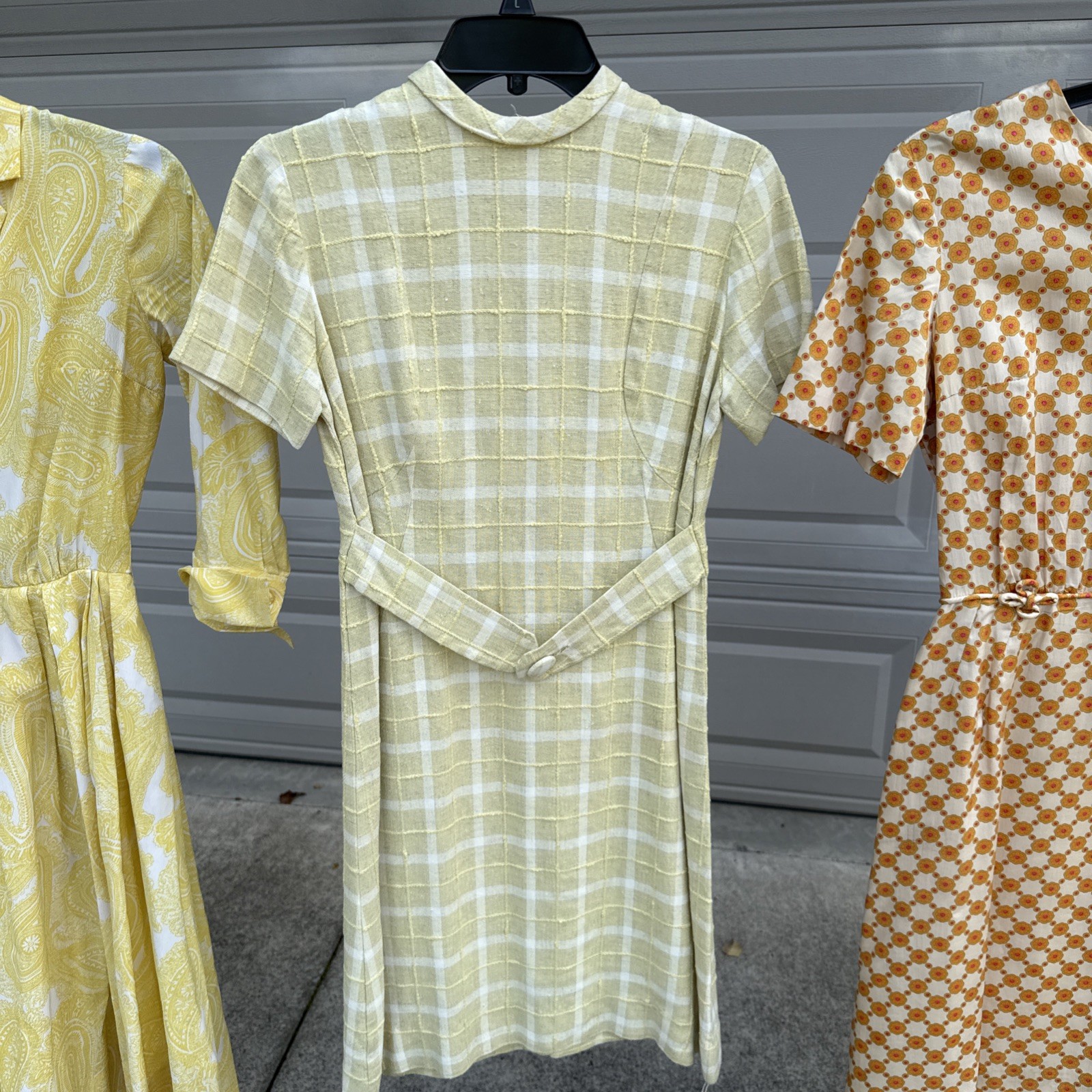 Lot Of 5 Great Vintage Dresses From 50’s And 60’s. Size Small 26” – 28” Waist.