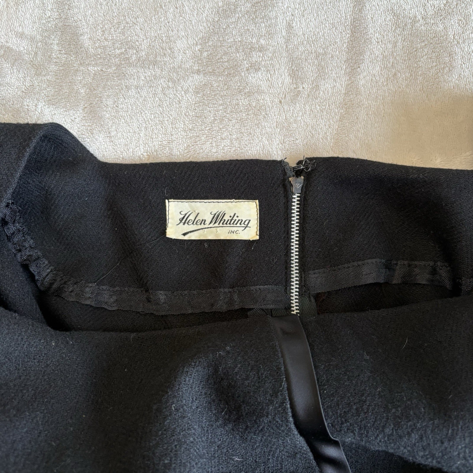 Vintage 60s Helen Whiting Black Mini Dress Size Small